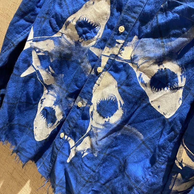 Amiri Amiri blue shark Long Sleeve T-Shir Size US S / EU 44-46 / 1 - 5 Thumbnail