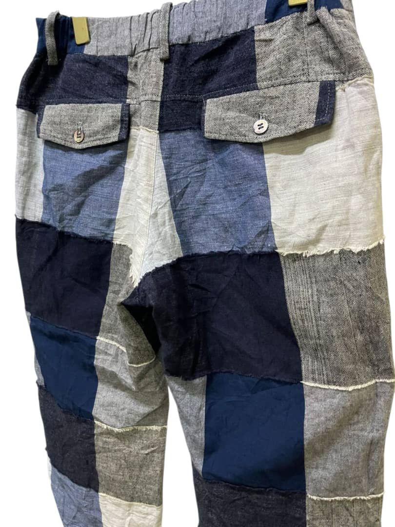 Issey Miyake Vintage Plantation x Issey Miyake Patchwork Wide Leg Pants Size US 29 - 8 Thumbnail