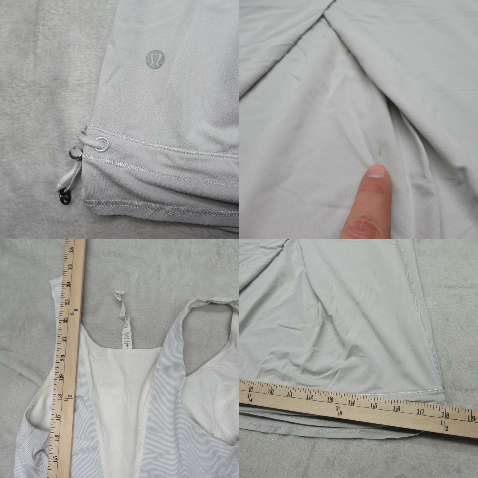 Lululemon Lululemon Tank Womens 0 Gray Colorblock Scoop Neck Drawcord Hem Yoga Size XS / US 0-2 / IT 36-38 - 8 Thumbnail