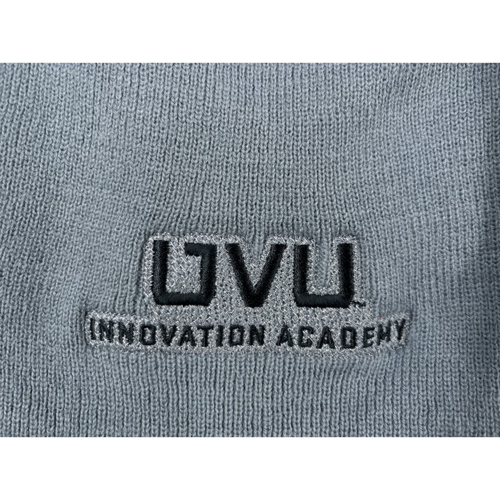 Vintage Utah Valley University Innovation Academy Beanie Toque Adult Gray Knit Acrylic Size ONE SIZE - 5 Thumbnail