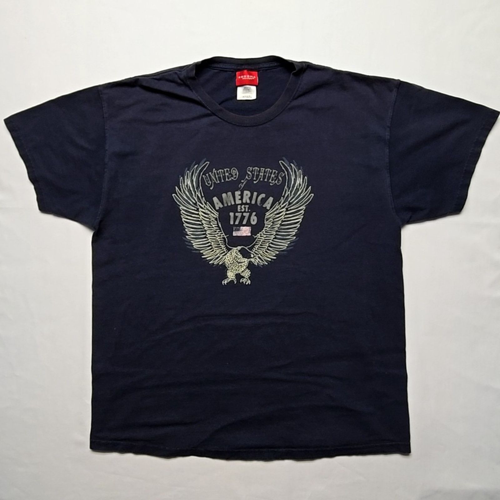 Sonoma United States America Eagle T-Shirt Patriotic Blue L Tee Size US L / EU 52-54 / 3 - 1 Thumbnail