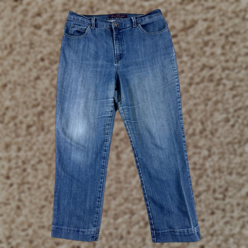Gloria Vanderbilt Gloria Vanderbilt Amanda High-Rise Skinny Jeans Womens 14 Blue Denim Classic 90s Country Girls Size 36" / US 14 / IT 50 - 1 Thumbnail