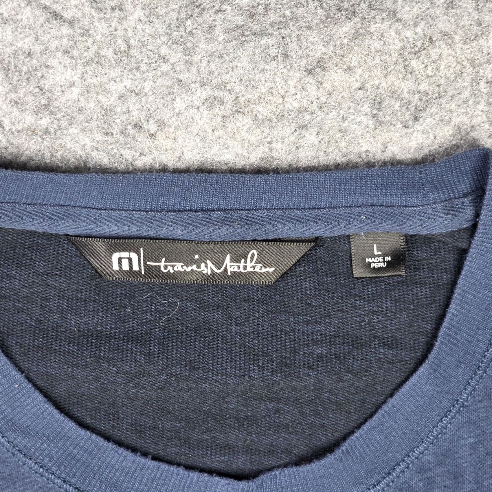 TravisMathew Travis Mathew Mens Large Blue Pullover Sweater Long Sleeve Casual Size US L / EU 52-54 / 3 - 3 Thumbnail