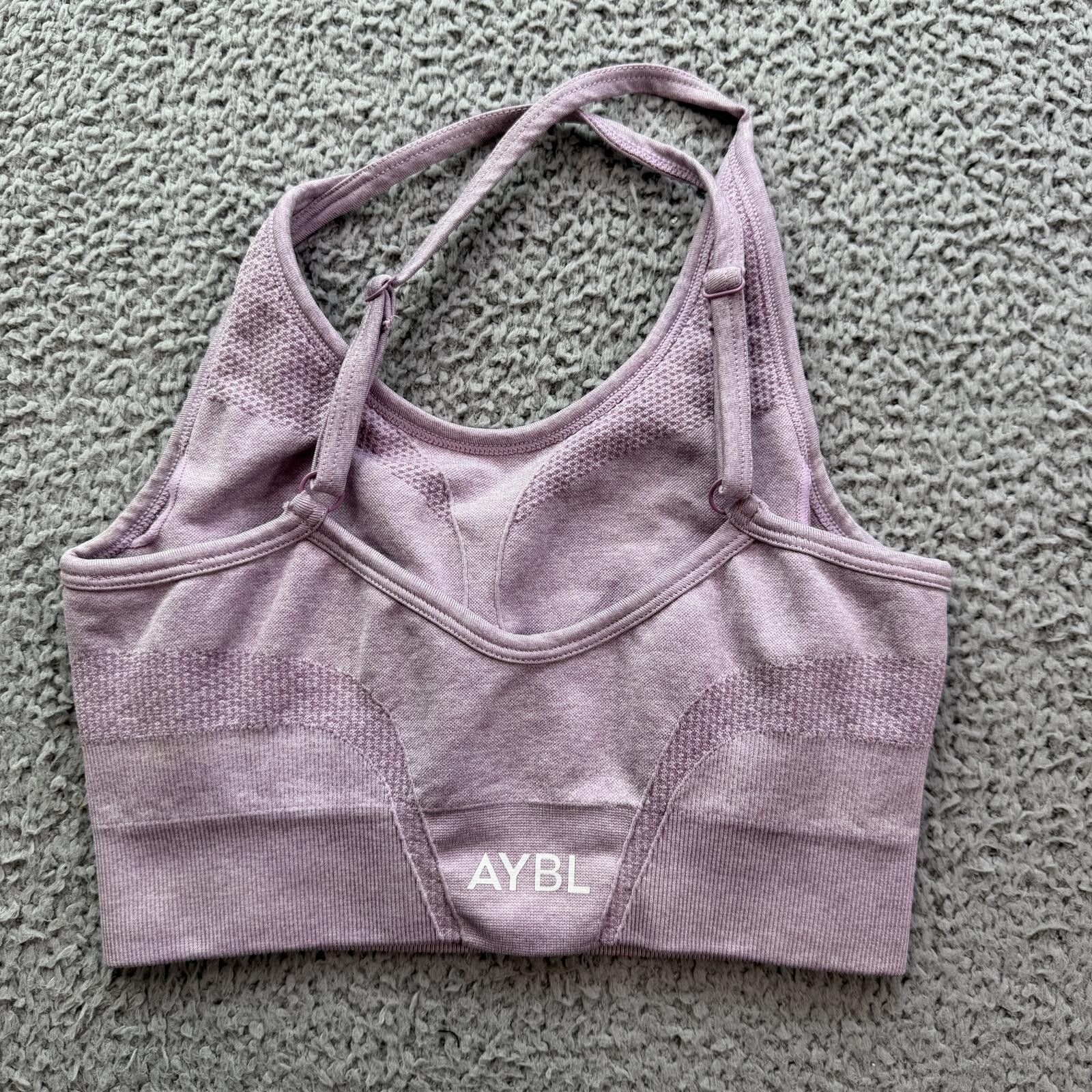 Virgil Abloh AYBL Seamless Sculpt Sports Bra Mauve Pink Adjustable S Size ONE SIZE - 2 Thumbnail