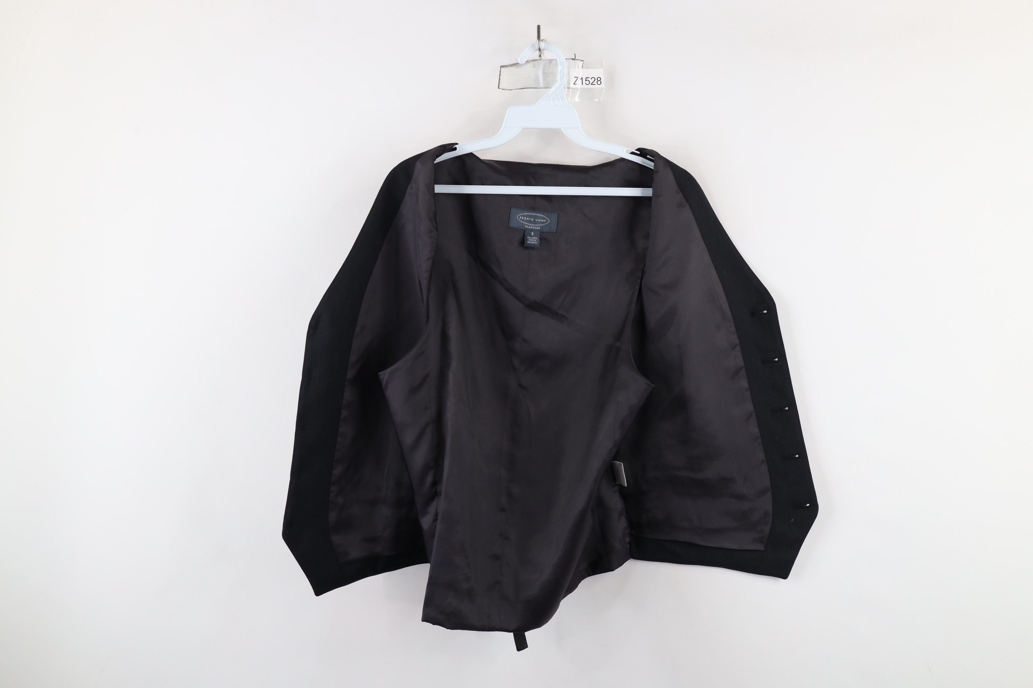 Vintage Vintage 90s Streetwear Buckle Back Suit Vest Jacket Black Size US S / EU 44-46 / 1 - 9 Thumbnail