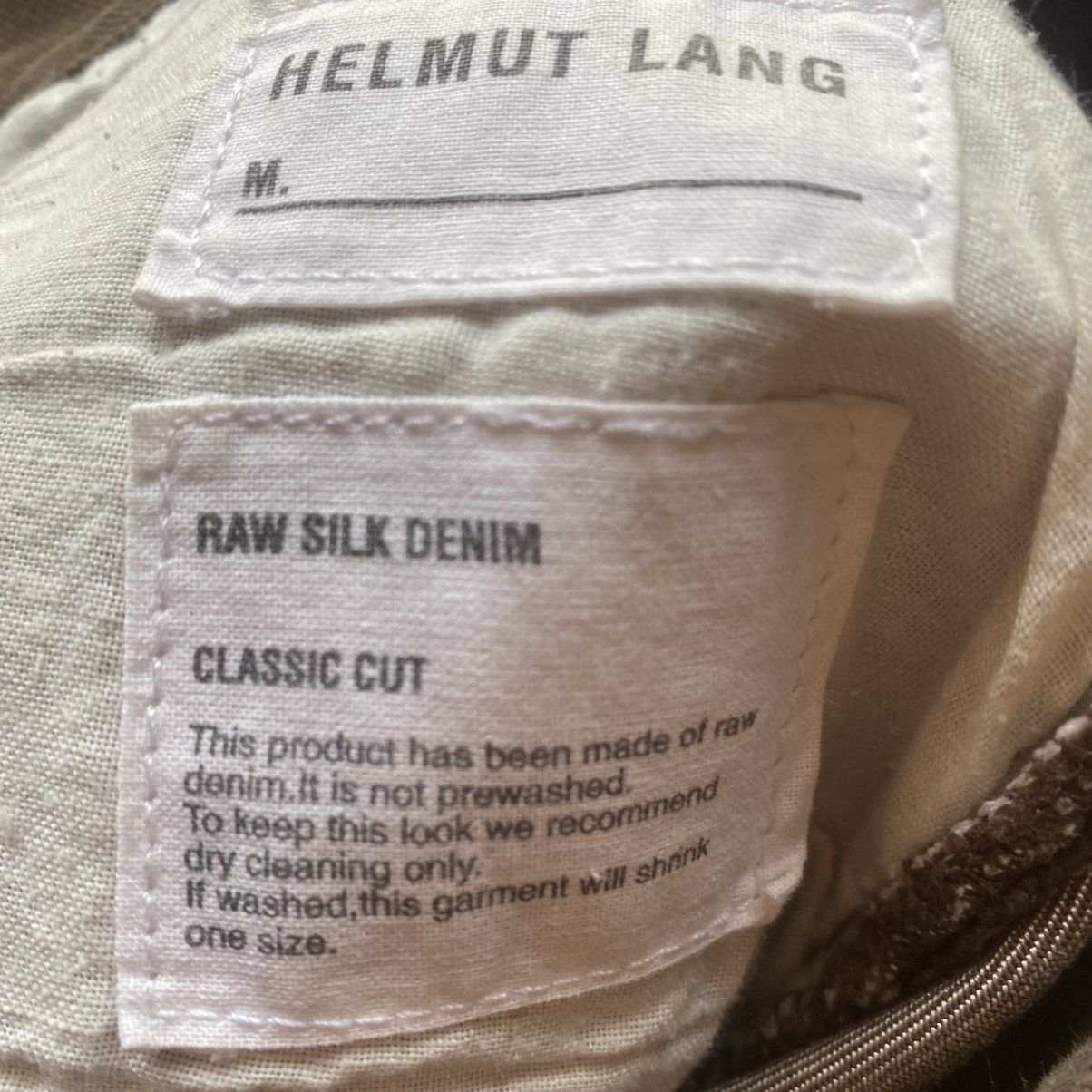 Helmut Lang 2000’s Archieve Brown Raw Silk Denim Size US 30 / EU 46 - 6 Thumbnail