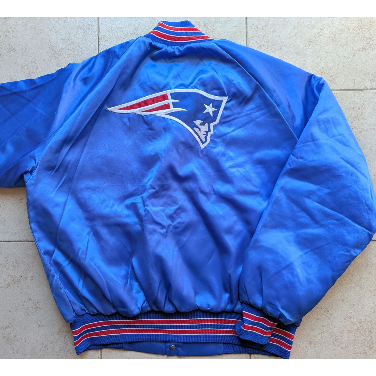 NFL × Starter New England Patriots 90s LEGENDS satin bomber L NFL vintage Size US L / EU 52-54 / 3 - 1 Thumbnail