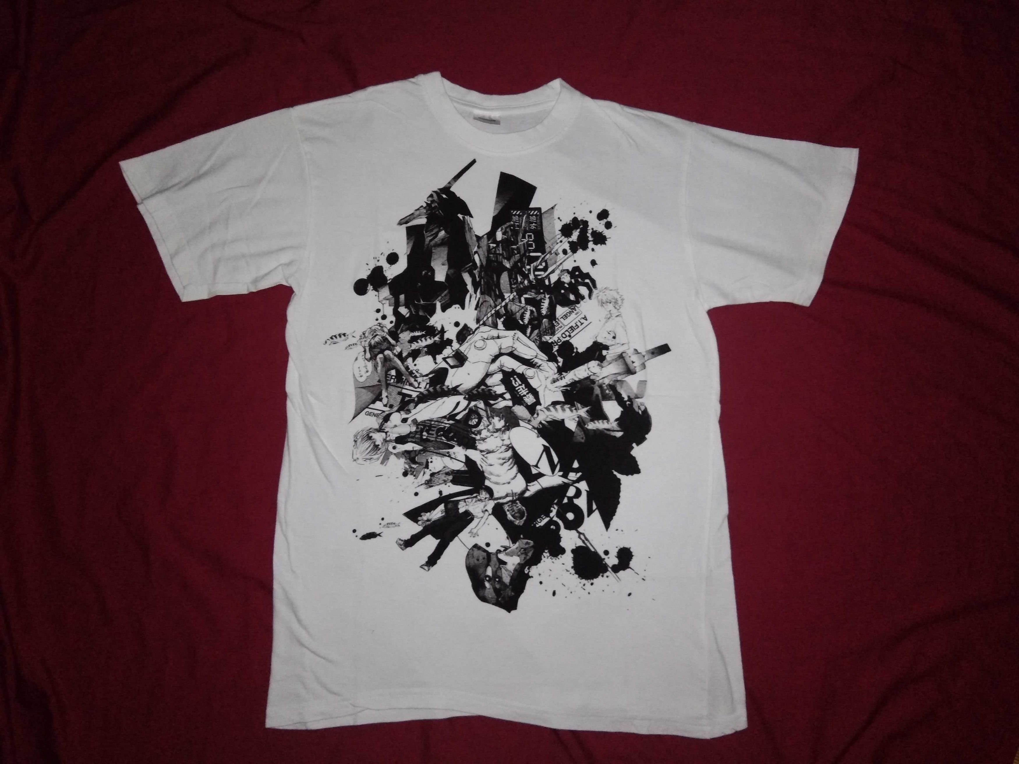 Japanese Brand VTG 2000s Evangelion Poster Art Design Tshirt Promo Size US S / EU 44-46 / 1 - 2 Thumbnail
