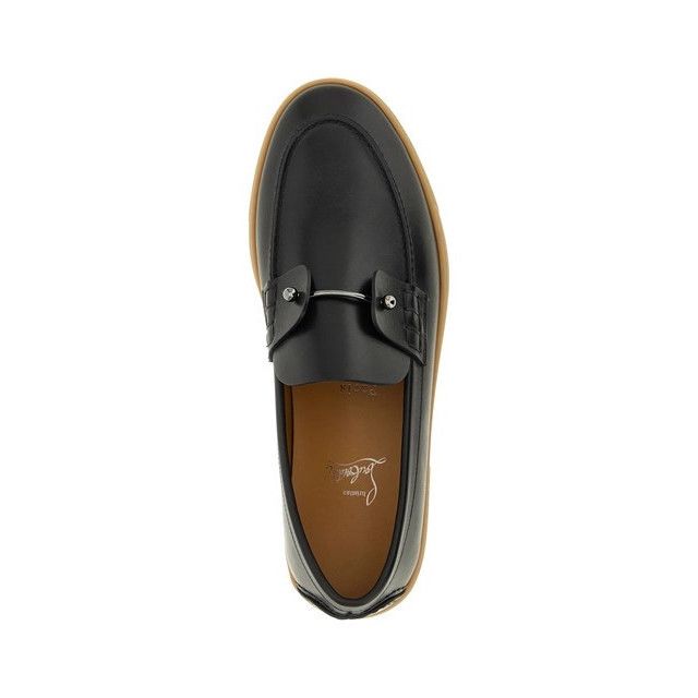 CHRISTIAN LOUBOUTIN Chambeliboat Black Loafers New & Authent