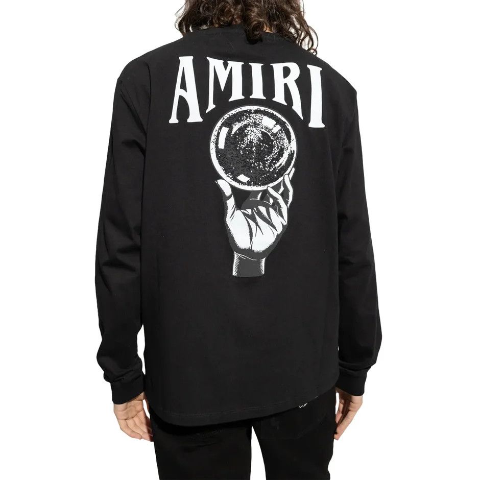 Amiri o1mle0624 Crystal Ball Long Sleeve T-Shirt in Black Size US XS / EU 42 / 0 - 4 Thumbnail
