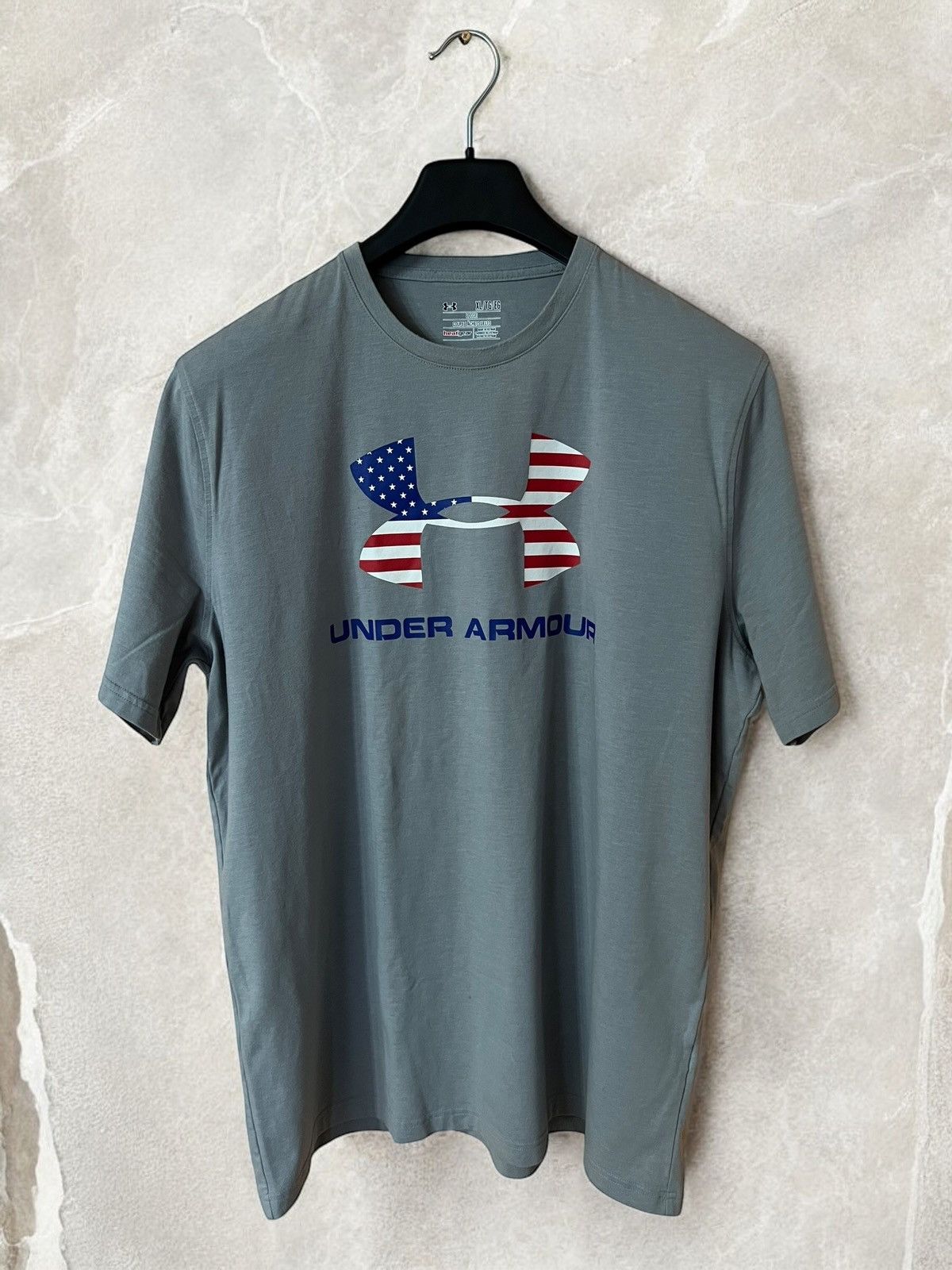 Under Armour × Vintage Under Armour USA Flag Military Heatgear Tee T shirt thermo Size US XL / EU 56 / 4 - 2 Thumbnail