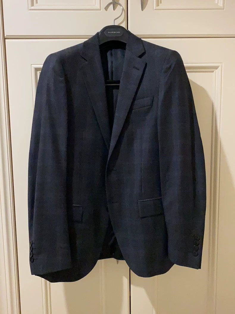 Givenchy Givenchy Wool Windowpane Suit Size US M / EU 48-50 / 2 - 1 Thumbnail