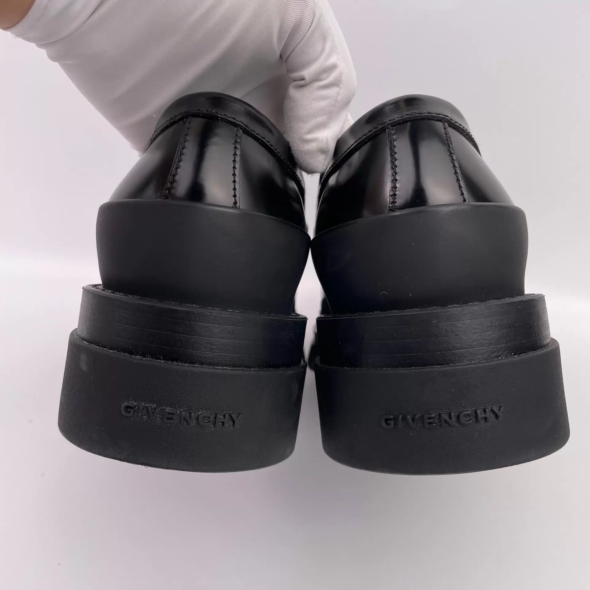 Givenchy Givenchy Black Leather Loafers EU 38 Size US 7.5 / IT 37.5 - 3 Thumbnail