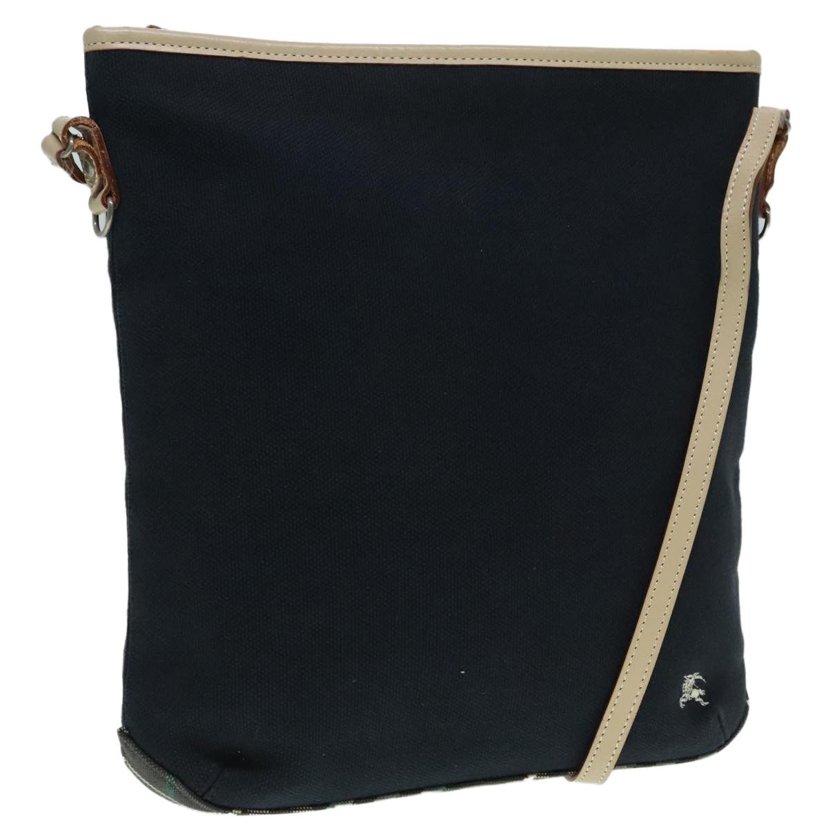 Burberry Nova Check Navy Canvas Shoulder Bag (Pre-Owned) Size ONE SIZE - 1 Thumbnail