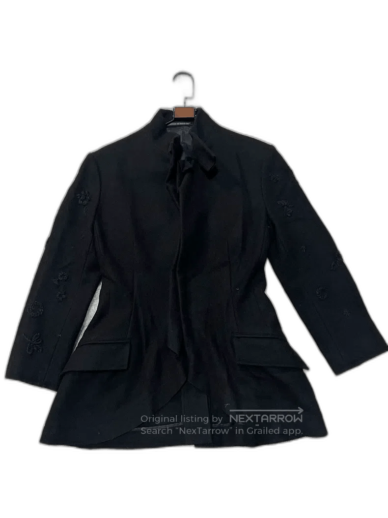 Yohji Yamamoto Yohji Yamamoto Wool Coat with Embroidery Size US M / EU 48-50 / 2 - 1 Thumbnail
