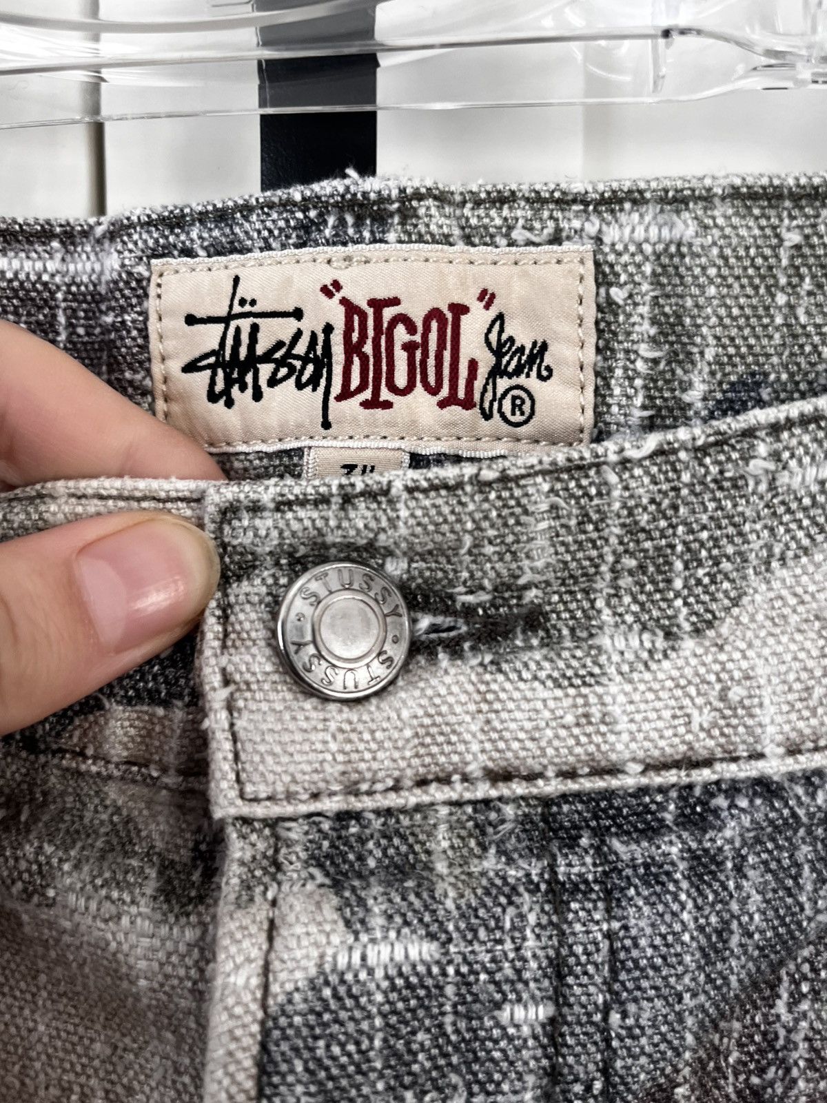 Stussy Stüssy Big Ol‘ Canvas Jean Needle Punch Pants Size US 34 / EU 50 - 8 Thumbnail