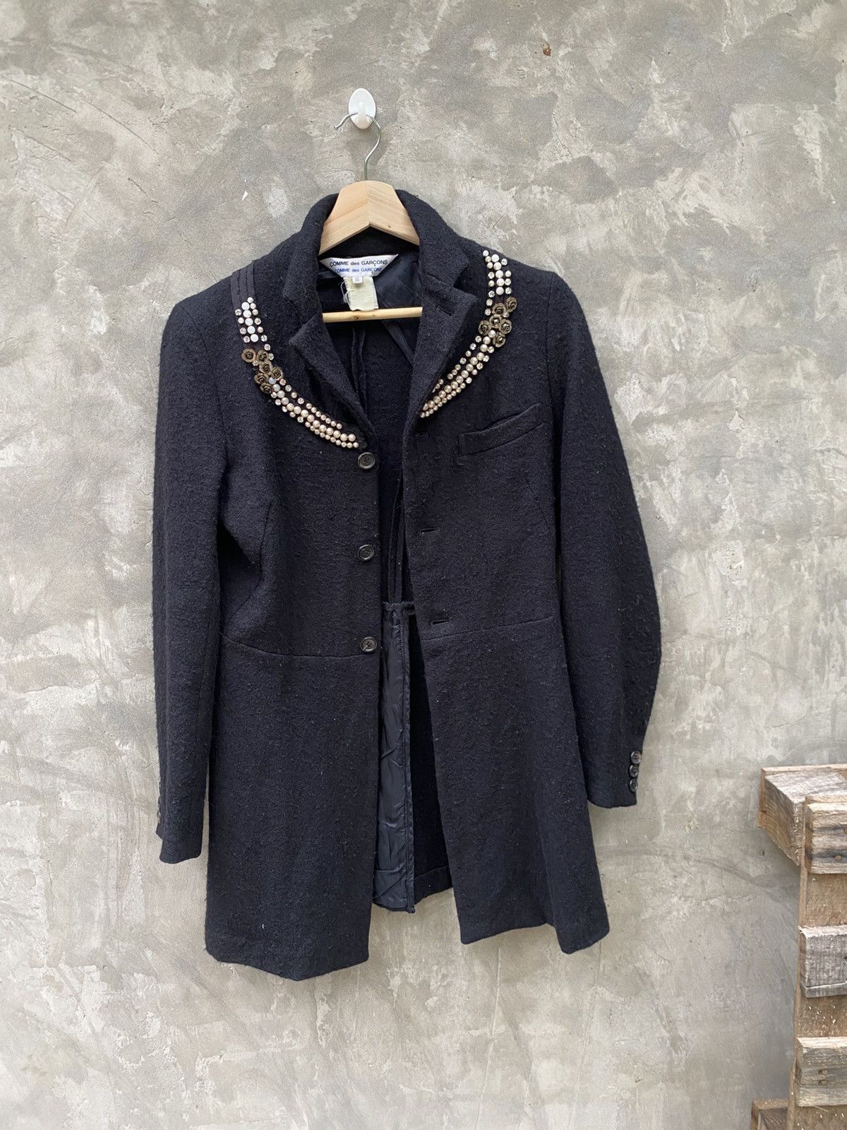 Comme des Garcons Comme Des Garcons W8J001 Wool Jacket Size S / US 4 / IT 40 - 6 Thumbnail