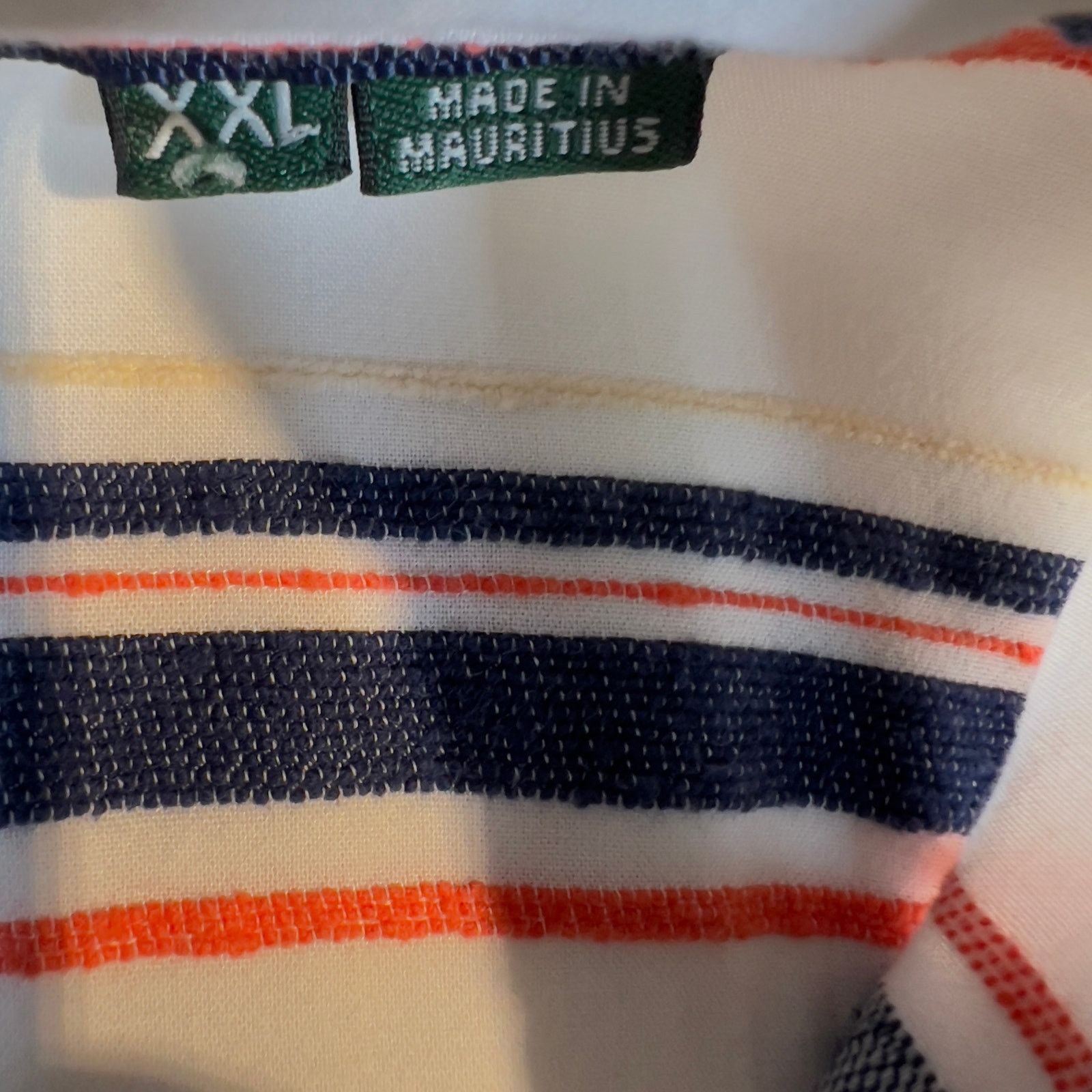 Orvis Orvis Button Shirt Men's XXL White Blue Orange Stripe Size US XXL / EU 58 / 5 - 5 Thumbnail