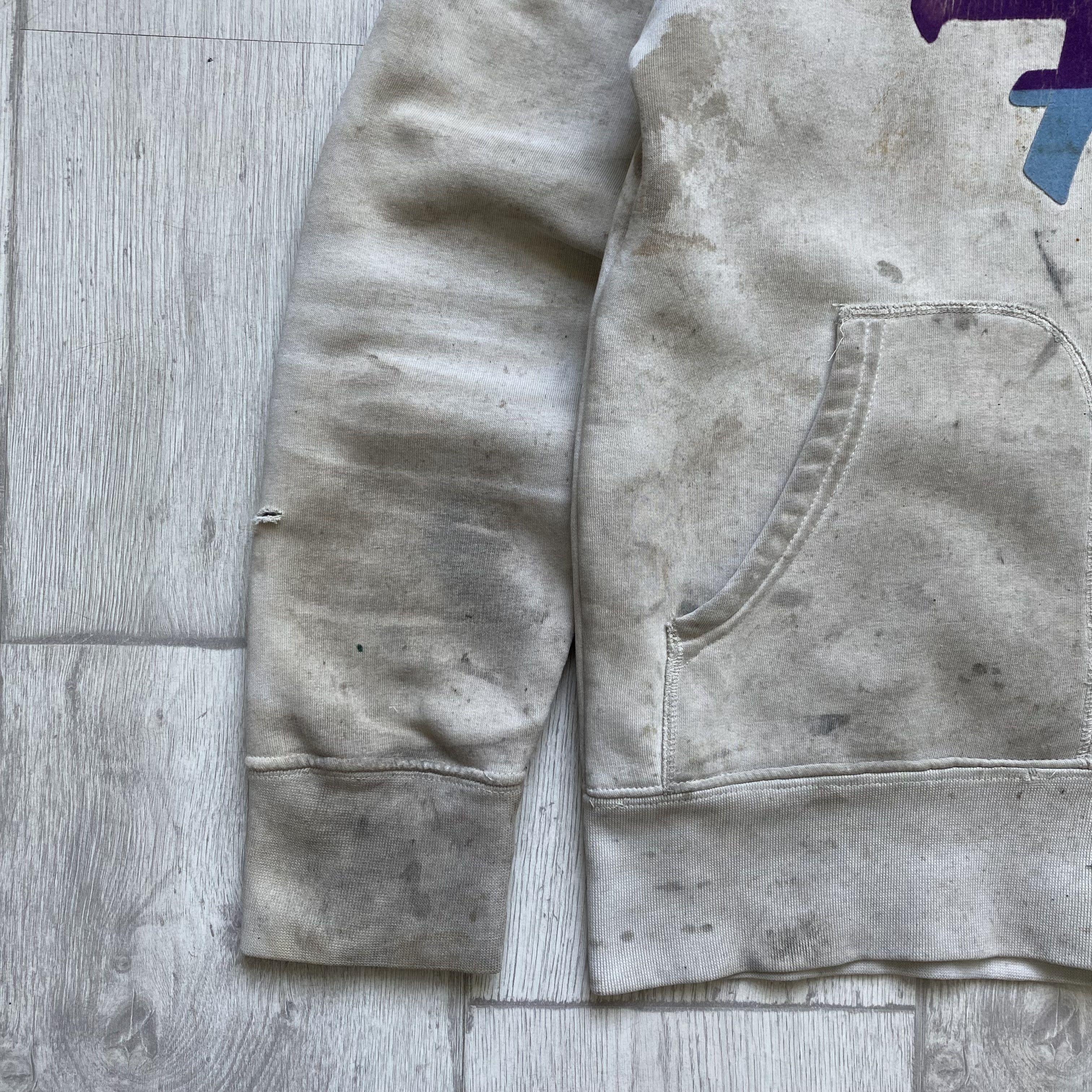 Diesel 👷🏼‍♂️Vintage Diesel Trashed zip hoodie Big logo Carhartt Size US S / EU 44-46 / 1 - 4 Thumbnail