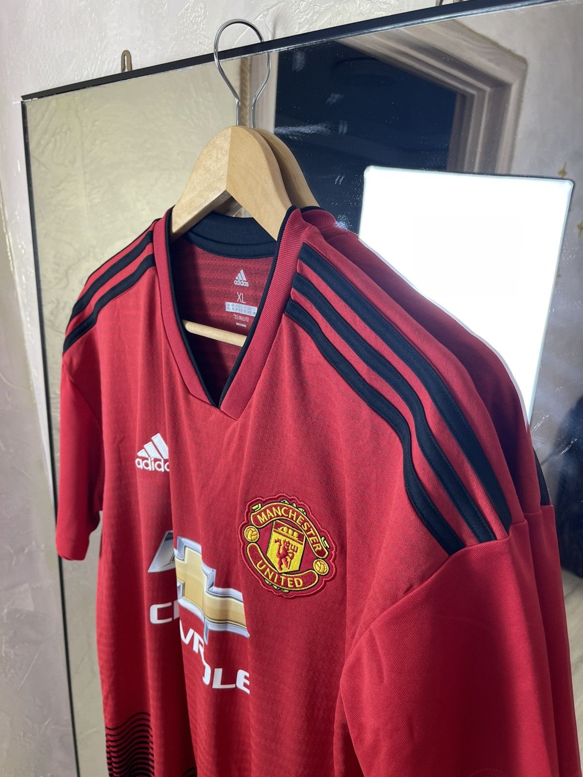 Adidas Man Utd 18/19 Home Jersey Climalite Tech Fade Graphic Size US XL / EU 56 / 4 - 5 Thumbnail