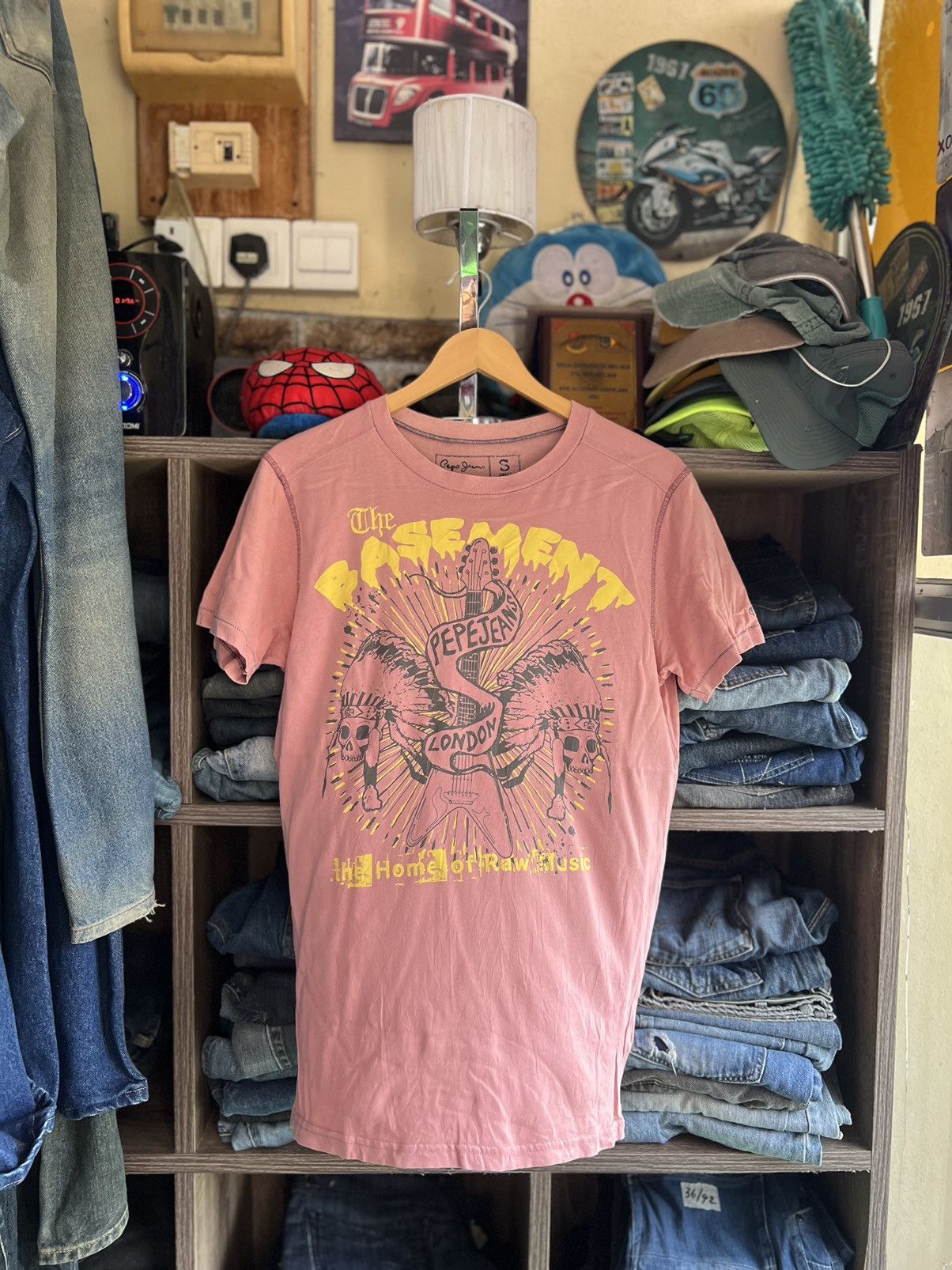 Pepe Jeans 🔥Pepe Jeans The Home of Raw Music Tee Size US S / EU 44-46 / 1 - 1 Thumbnail
