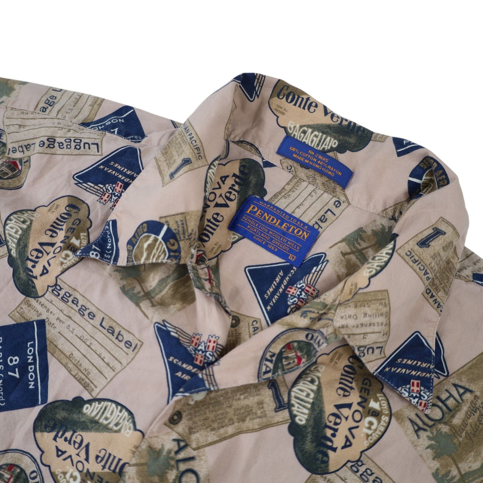Pendleton Pendleton Allover Luggage Tag Vacation Button up Shirt Size US L / EU 52-54 / 3 - 4 Thumbnail