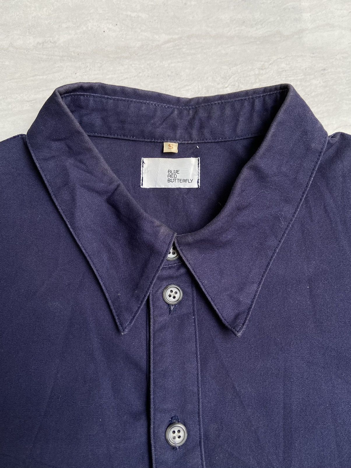 Blue Blue Japan BLUE RED BUTTERFLY Asymetrical Navy Shirt Size US S / EU 44-46 / 1 - 10 Thumbnail