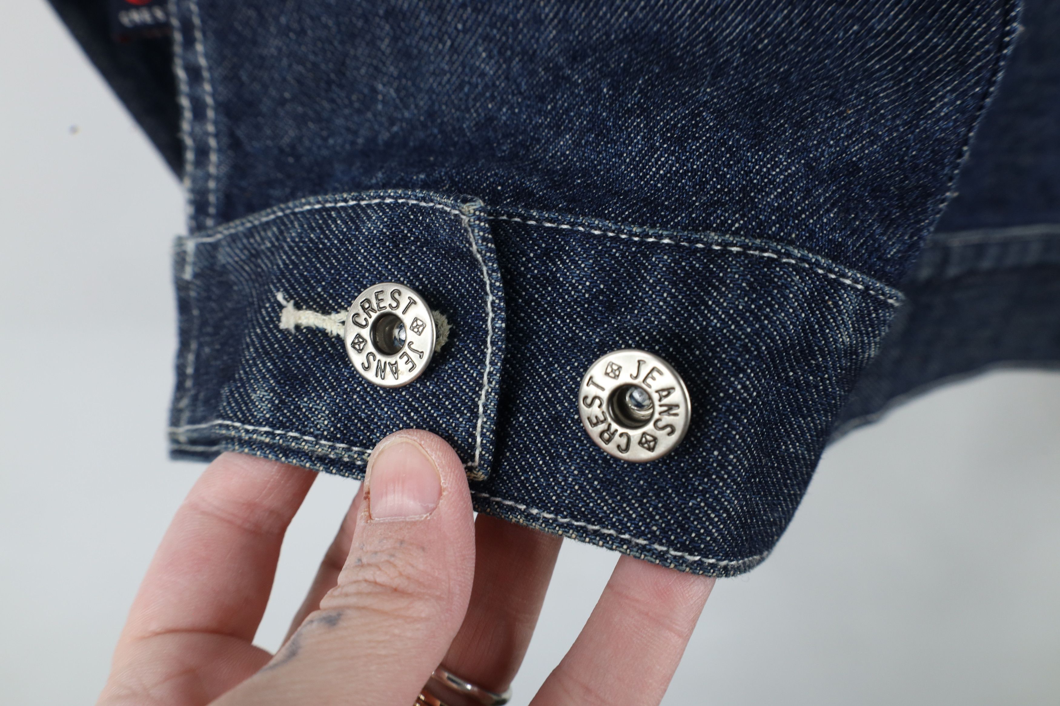 Vintage Vintage 90s Y2K Streetwear Baggy Denim Jean Trucker Jacket Size XL / US 12-14 / IT 48-50 - 13 Thumbnail