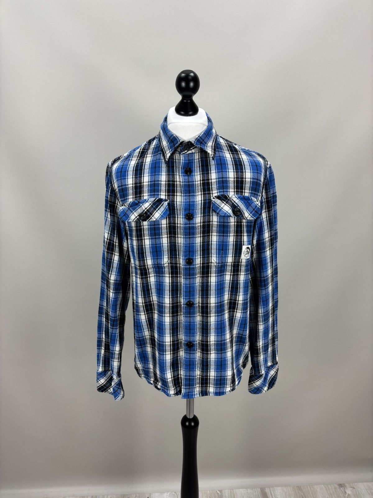 Mens jacket shirt Diesel Size L Color Blue