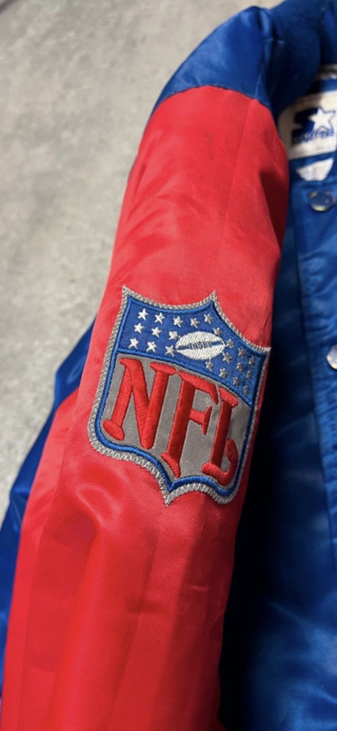 Starter Vintage 90s Starter New England Patriots Satin Jacket XL NFL Size US XL / EU 56 / 4 - 6 Thumbnail