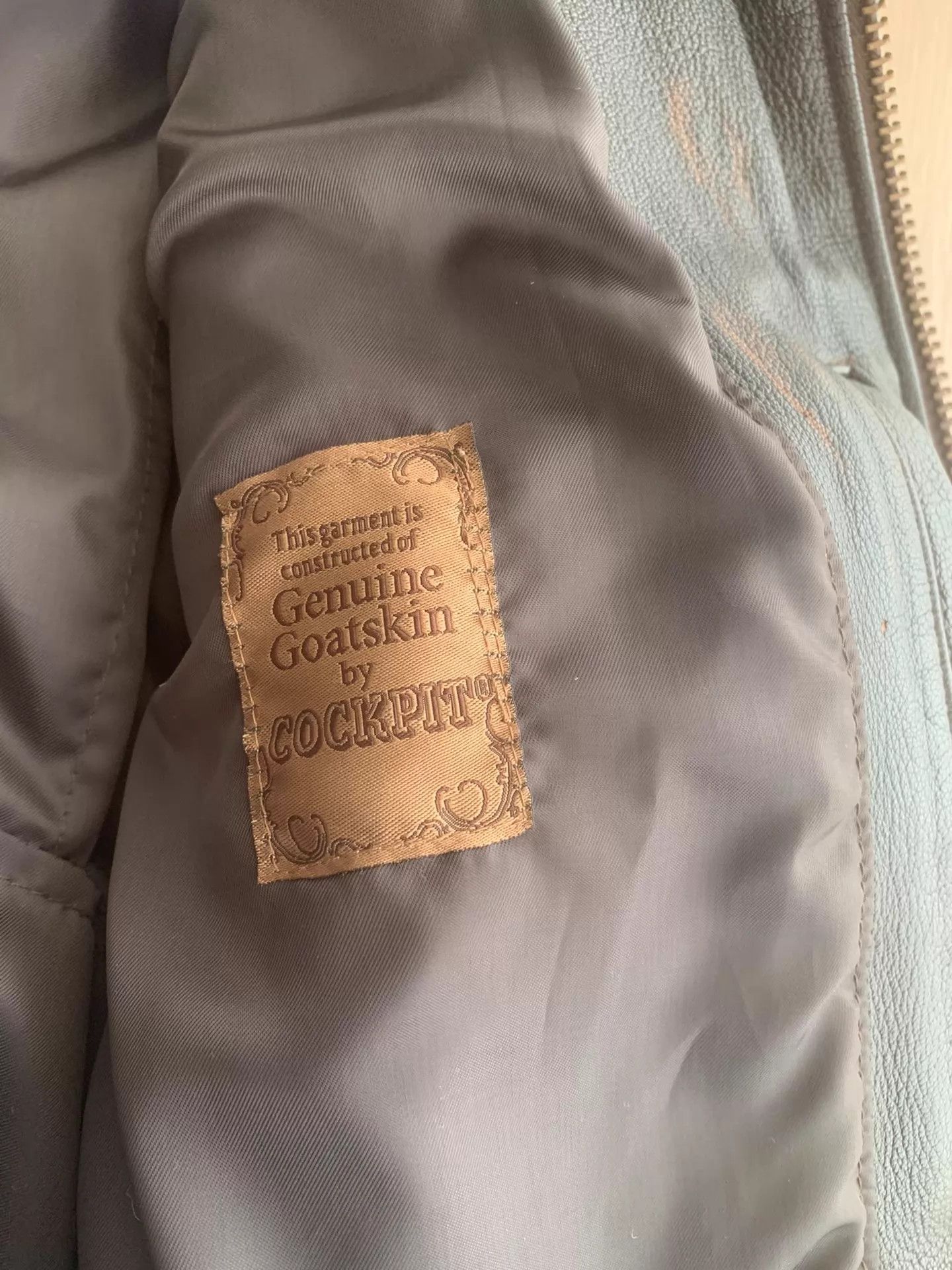 Cockpit USA COCKPIT G1 Vintage Goatskin Men's Biker Jacket USA Size US S / EU 44-46 / 1 - 4 Thumbnail