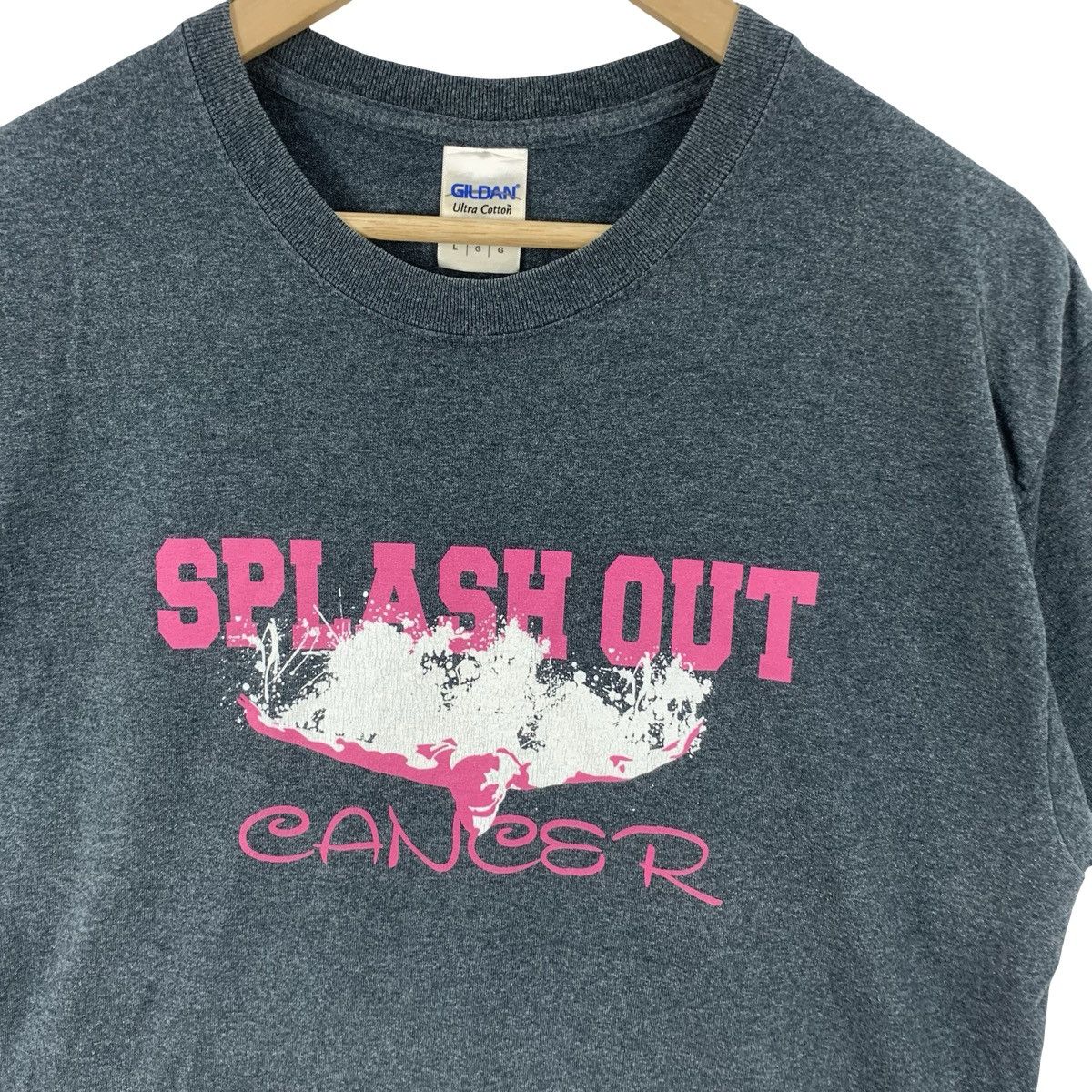 Other SPLASH OUT CANCER Breast Cancer Awareness Tee Shirt Top Size US L / EU 52-54 / 3 - 6 Thumbnail