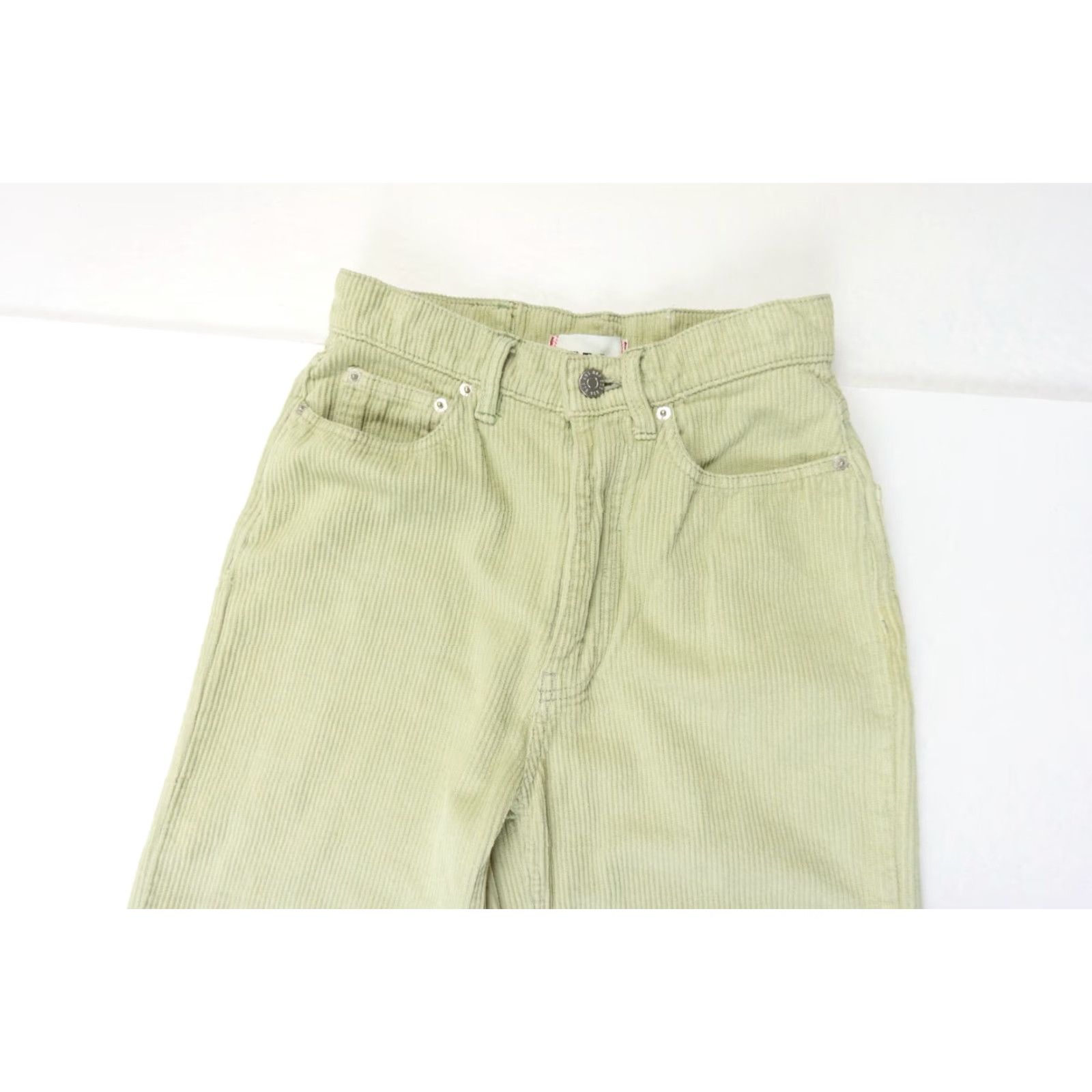 Bdg BDG Women's Corduroy Pants 24 Green Chino Straight Casual Size 42" / US 20 - 2 Thumbnail