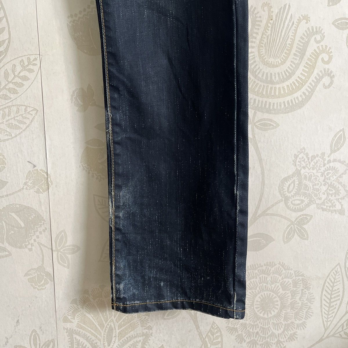 Swagger Acid Wash Faded Black Swagger Buttons Denim Size US 34 / EU 50 - 8 Thumbnail