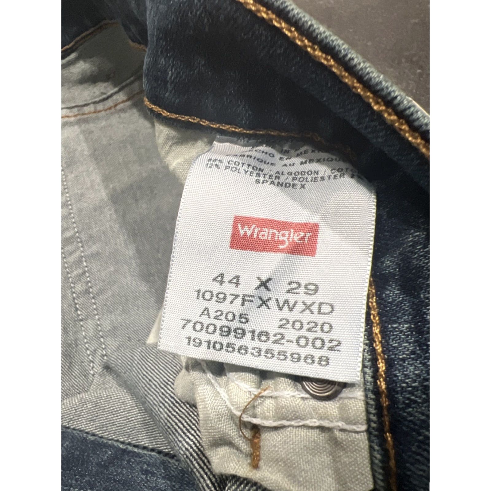 Wrangler VINTAGE Wrangler Jeans Men’s Straight Fit 44x29 Blue Cotton Stretch 13MWZ Cowboy Stars USA Size US 44 / EU 60 - 4 Thumbnail