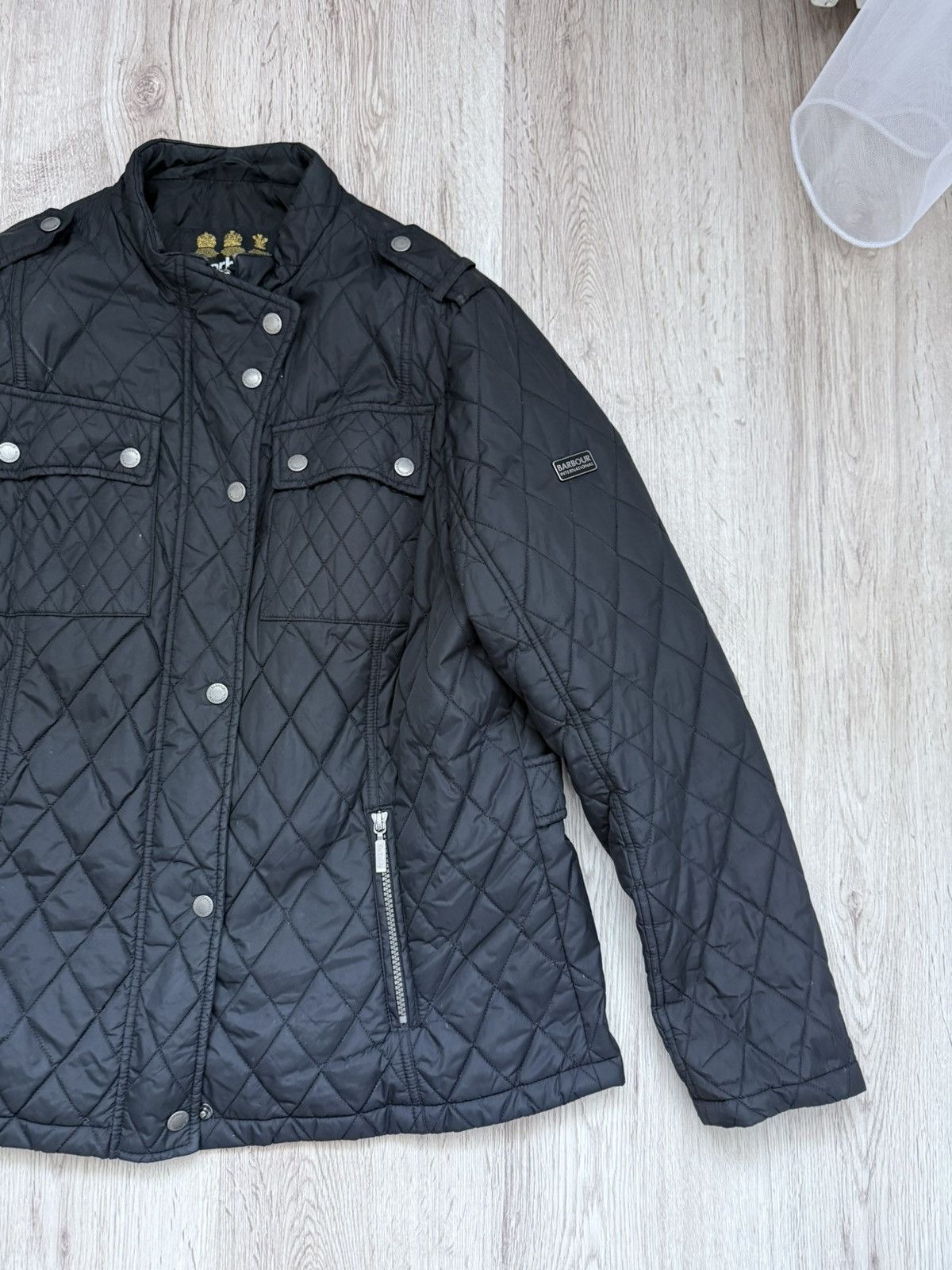 Barbour Barbour International Gairlochy Quilted Jacket Black Size XL / US 12-14 / IT 48-50 - 3 Thumbnail