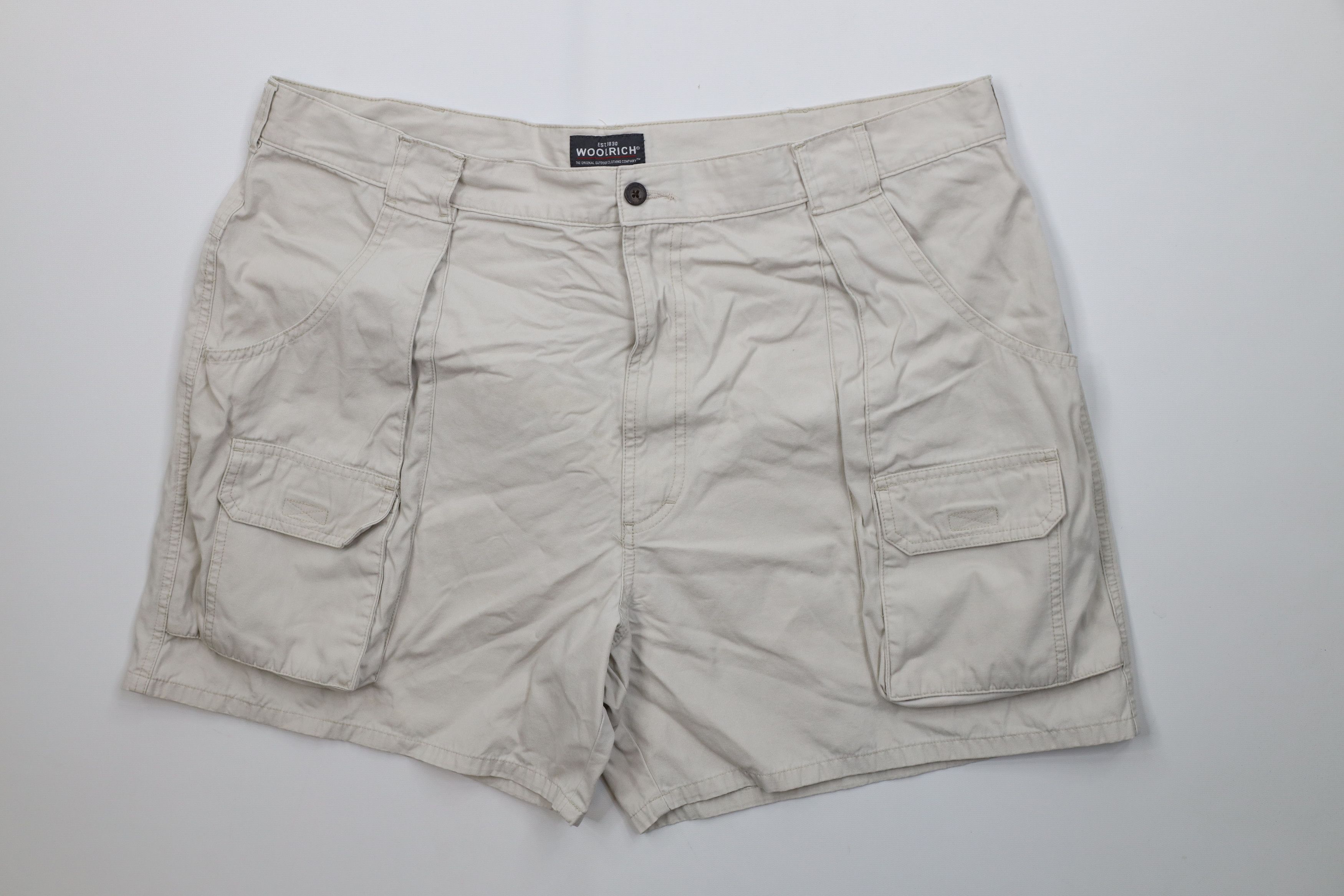 Woolrich Woolen Mills Vintage 90s Woolrich Above Knee Hiking Trekking Cargo Shorts Size US 42 / EU 58 - 1 Thumbnail