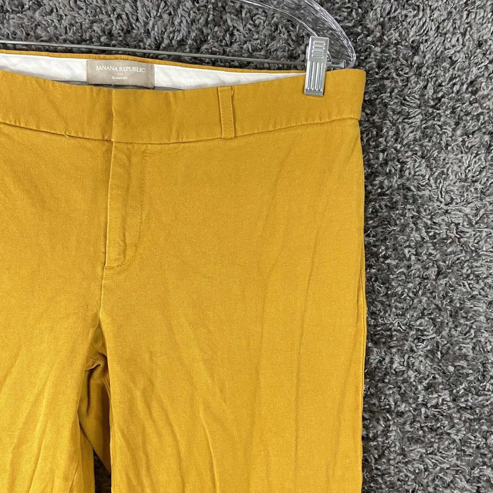 Banana Republic VINTAGE Banana Republic Sloan Chino Pants Women 34 Regular Yellow Size 24" / US 00 / IT 34 - 3 Thumbnail