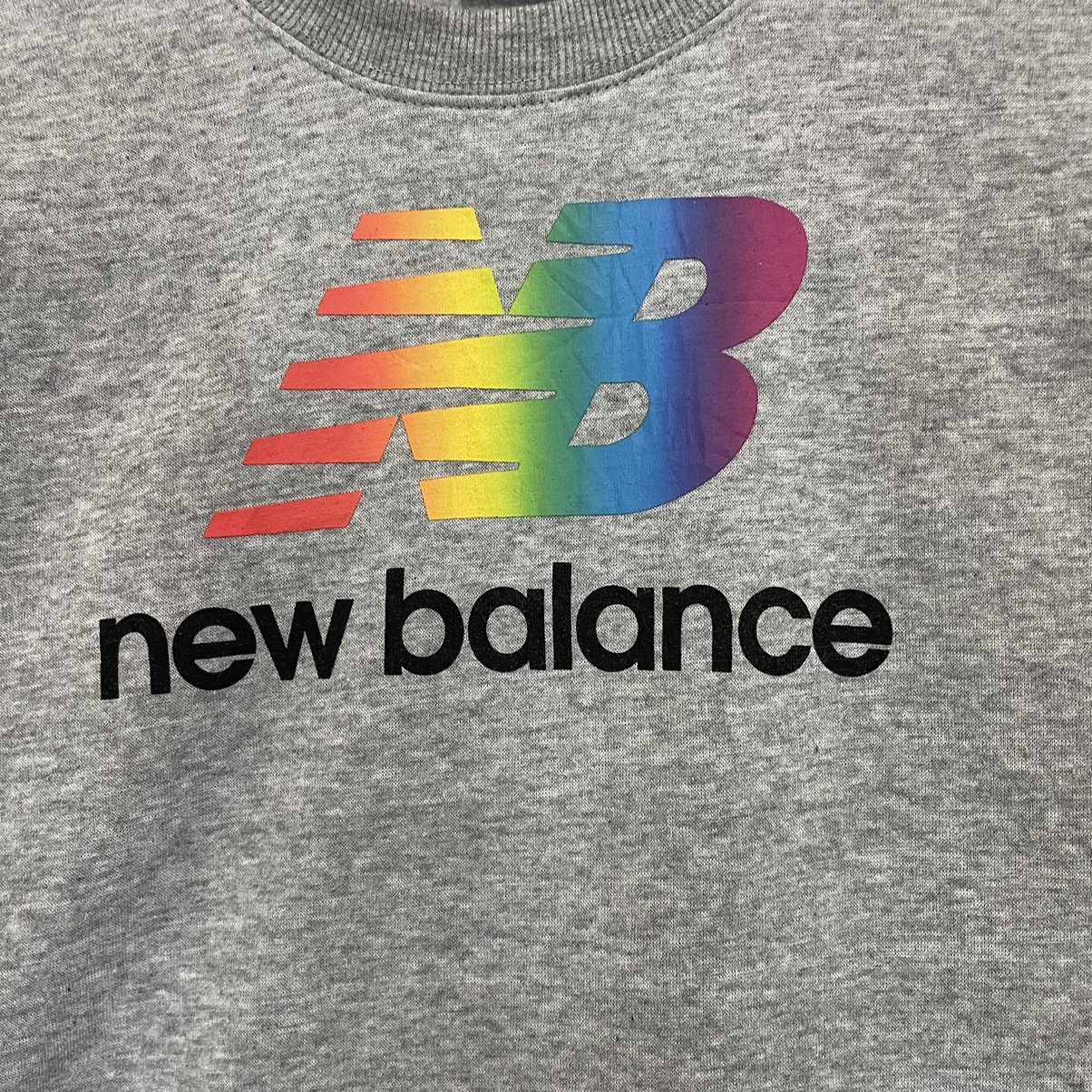 Japanese Brand New Balance Big Logo Crew Neck Sweatshirt Size M Size US M / EU 48-50 / 2 - 5 Thumbnail