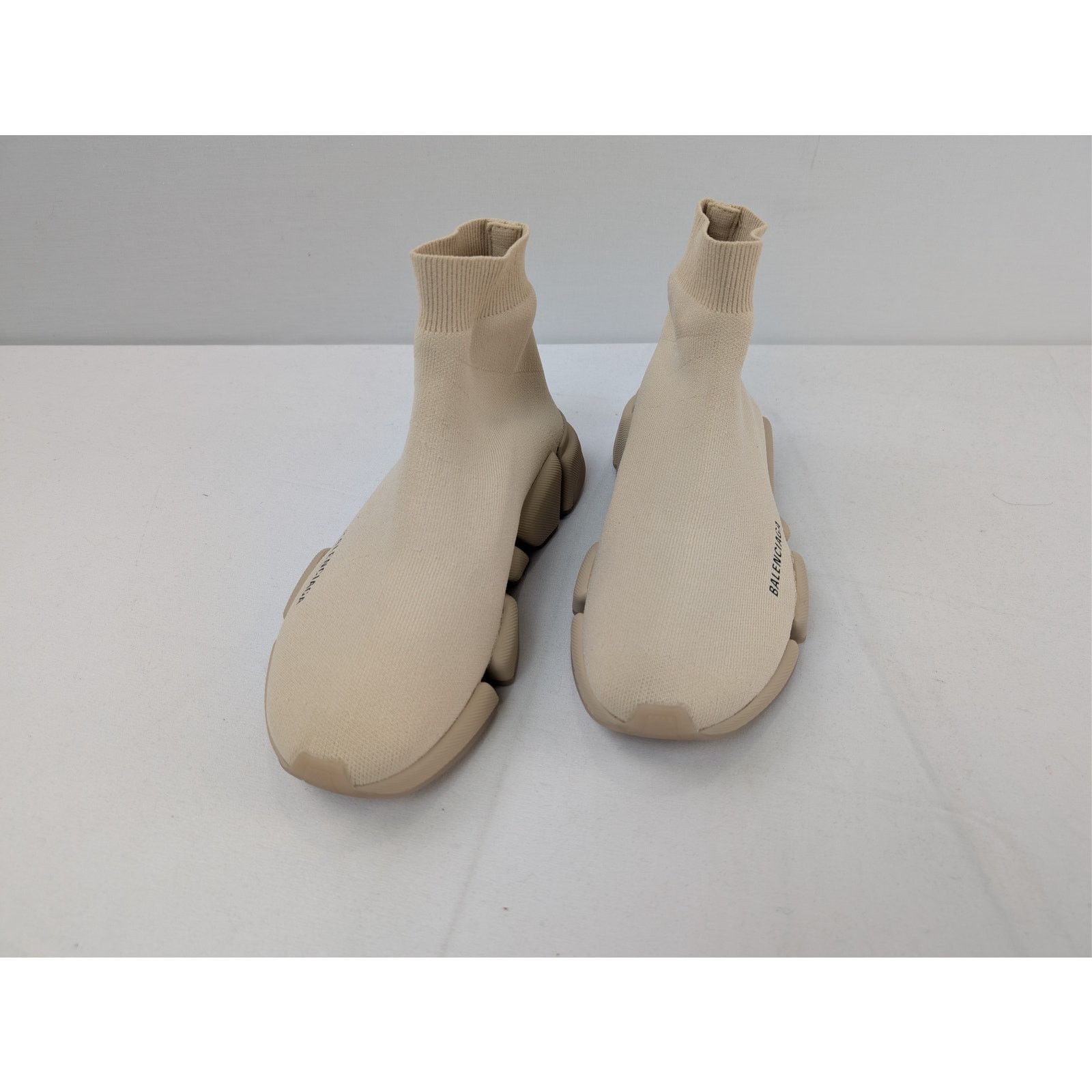 Balenciaga o1rshd1 Speed 2.0 Re Cycled Sneakers in Sand Beige Size US 7 / EU 40 - 8 Thumbnail