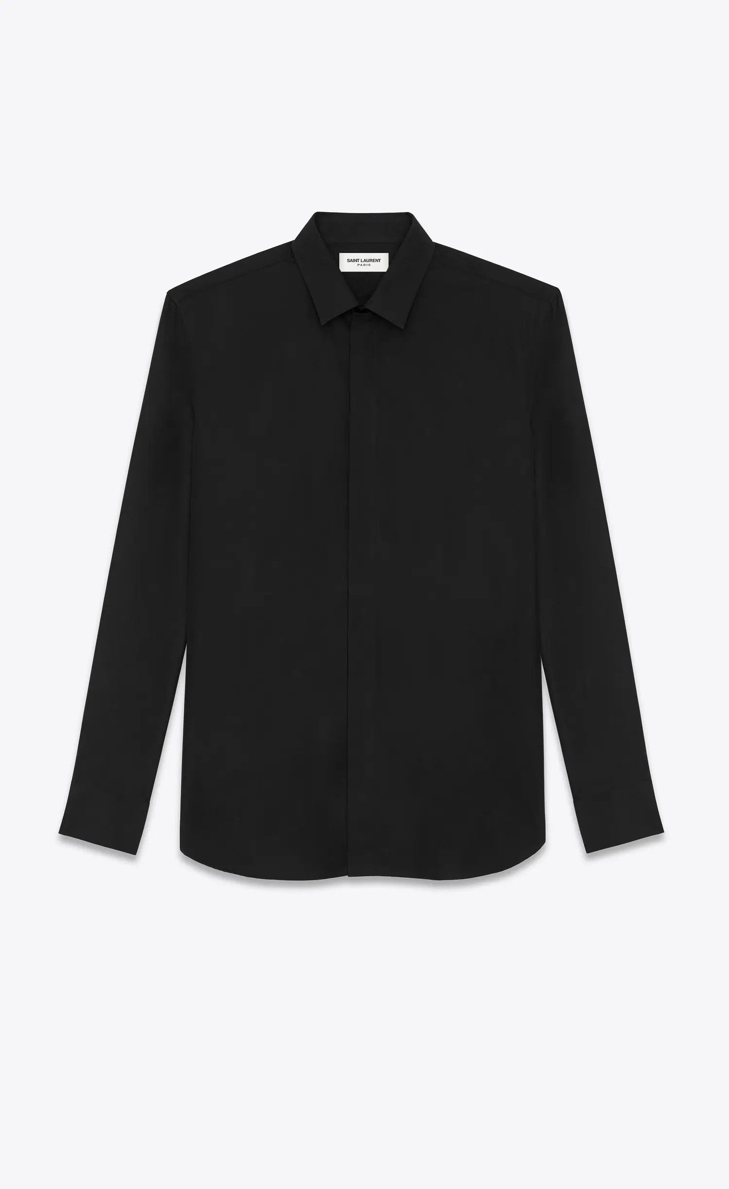 Saint Laurent Paris o1tr1nto0325 Classic Shirt in Black Size US L / EU 52-54 / 3 - 1 Thumbnail
