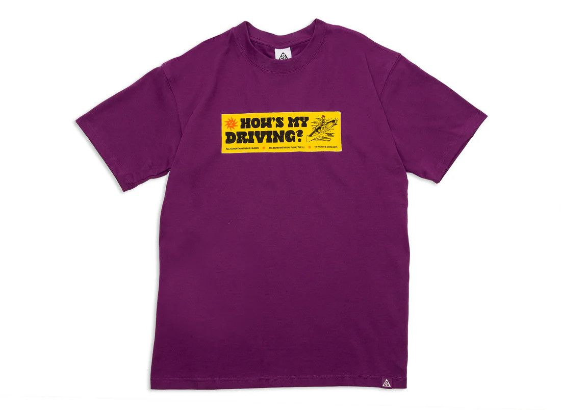 Nike Nike ACG Dri-FIT Canoe Sticker Graphic T-Shirt Bold Berry M Size US M / EU 48-50 / 2 - 1 Thumbnail