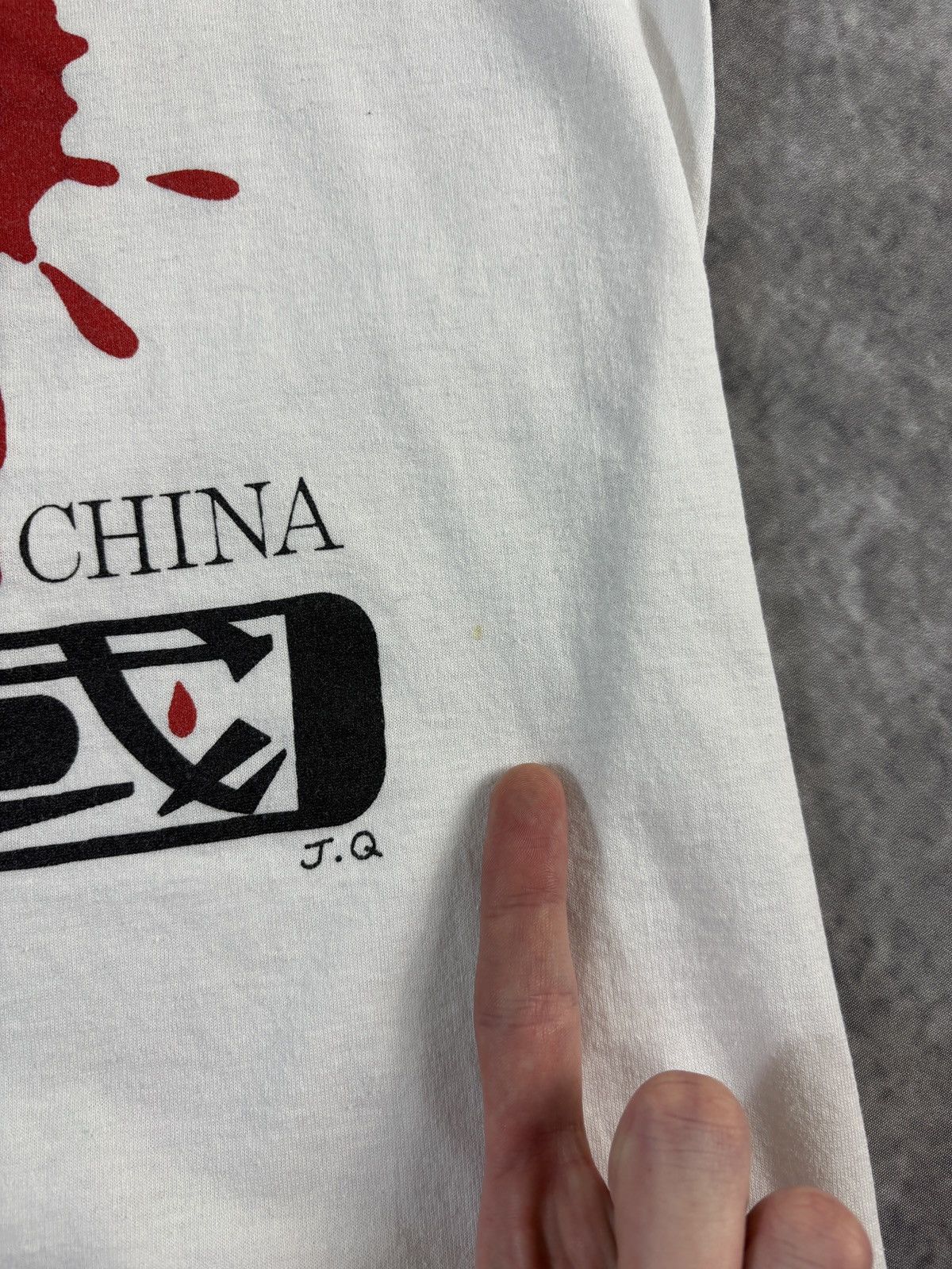 Vintage Vintage Tiananmen Square China Political Protest Tee Peace Size US M / EU 48-50 / 2 - 4 Thumbnail