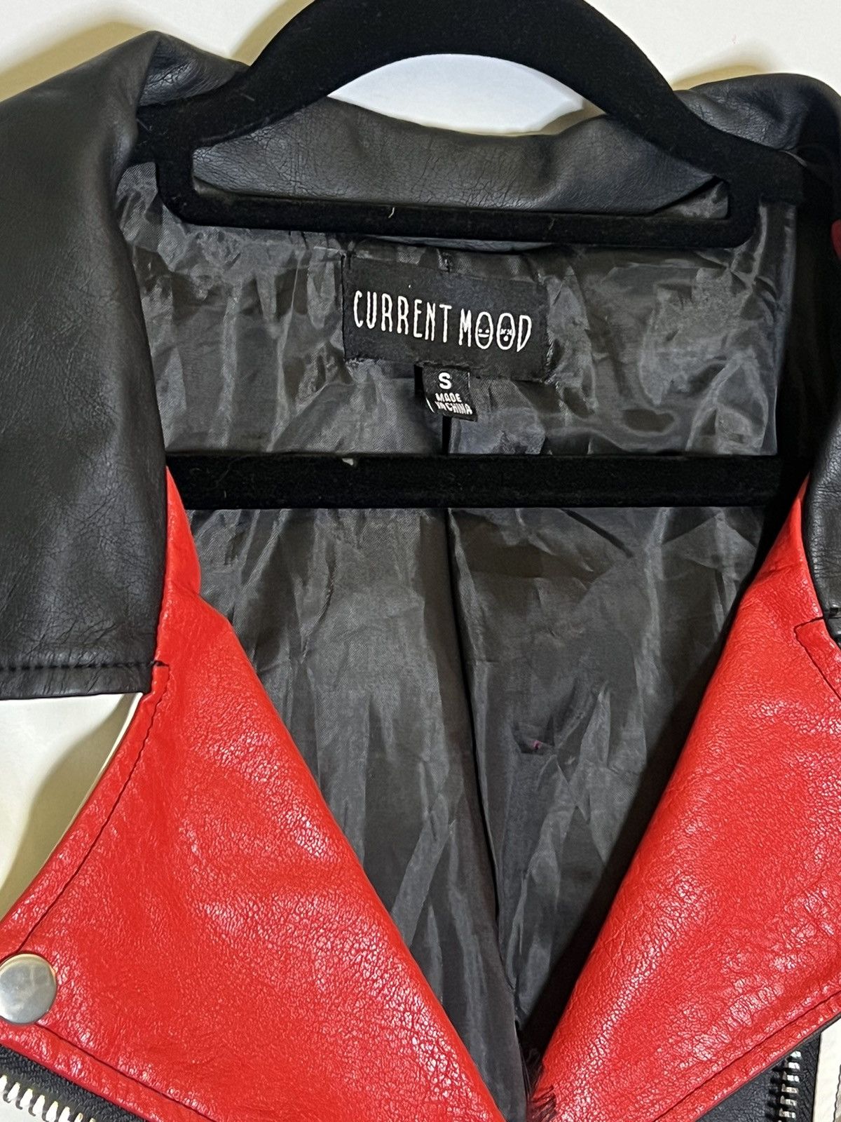 Current Mood Current Mood Flames Biker Jacket Size S / US 4 / IT 40 - 3 Thumbnail