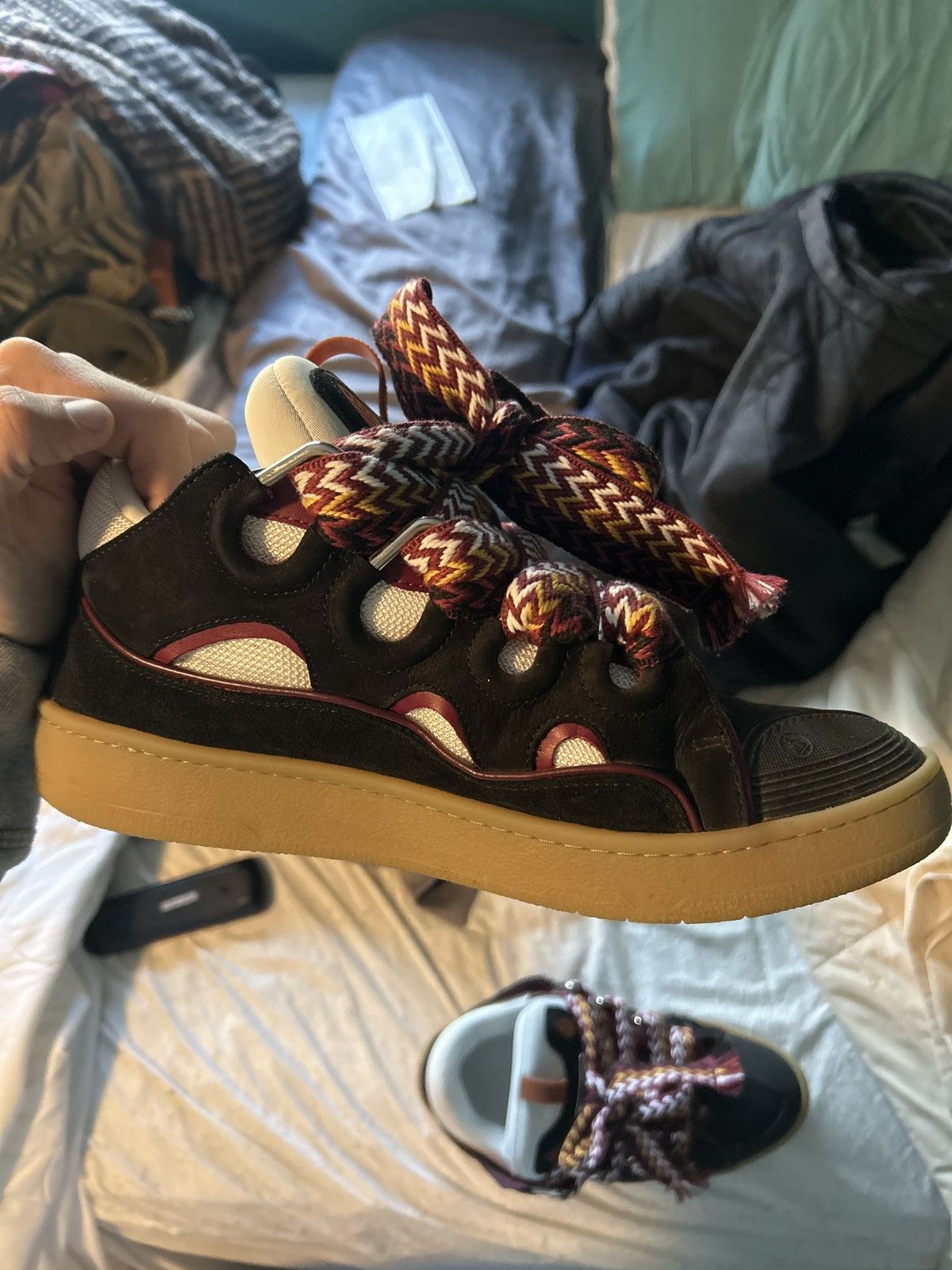 Lanvin Lanvin skate sneakers black/maroon Size US 11 / EU 44 - 2 Thumbnail