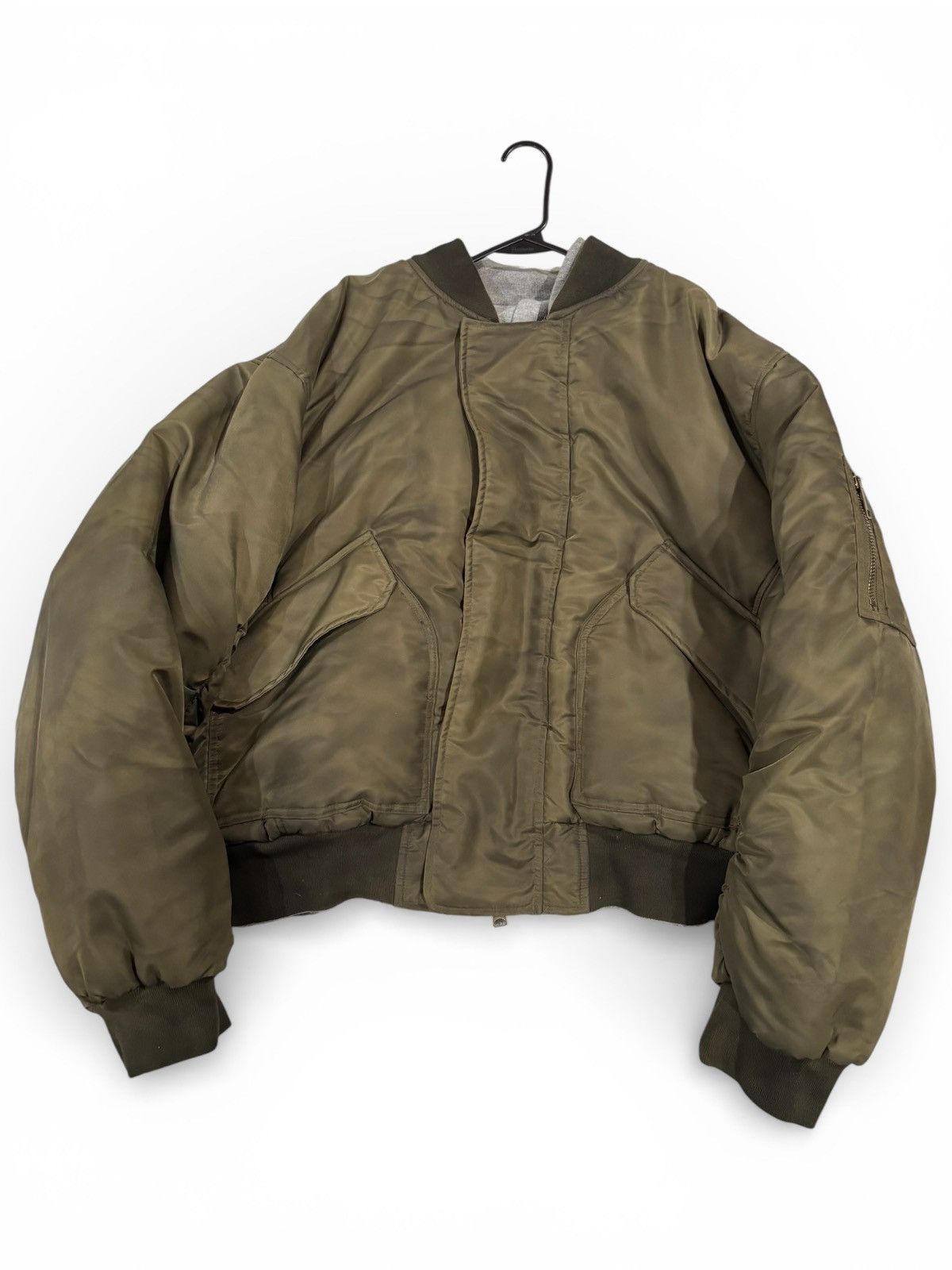 No Faith Studios Reversible waffle cotton hoody/bomber olive Size US M / EU 48-50 / 2 - 2 Thumbnail