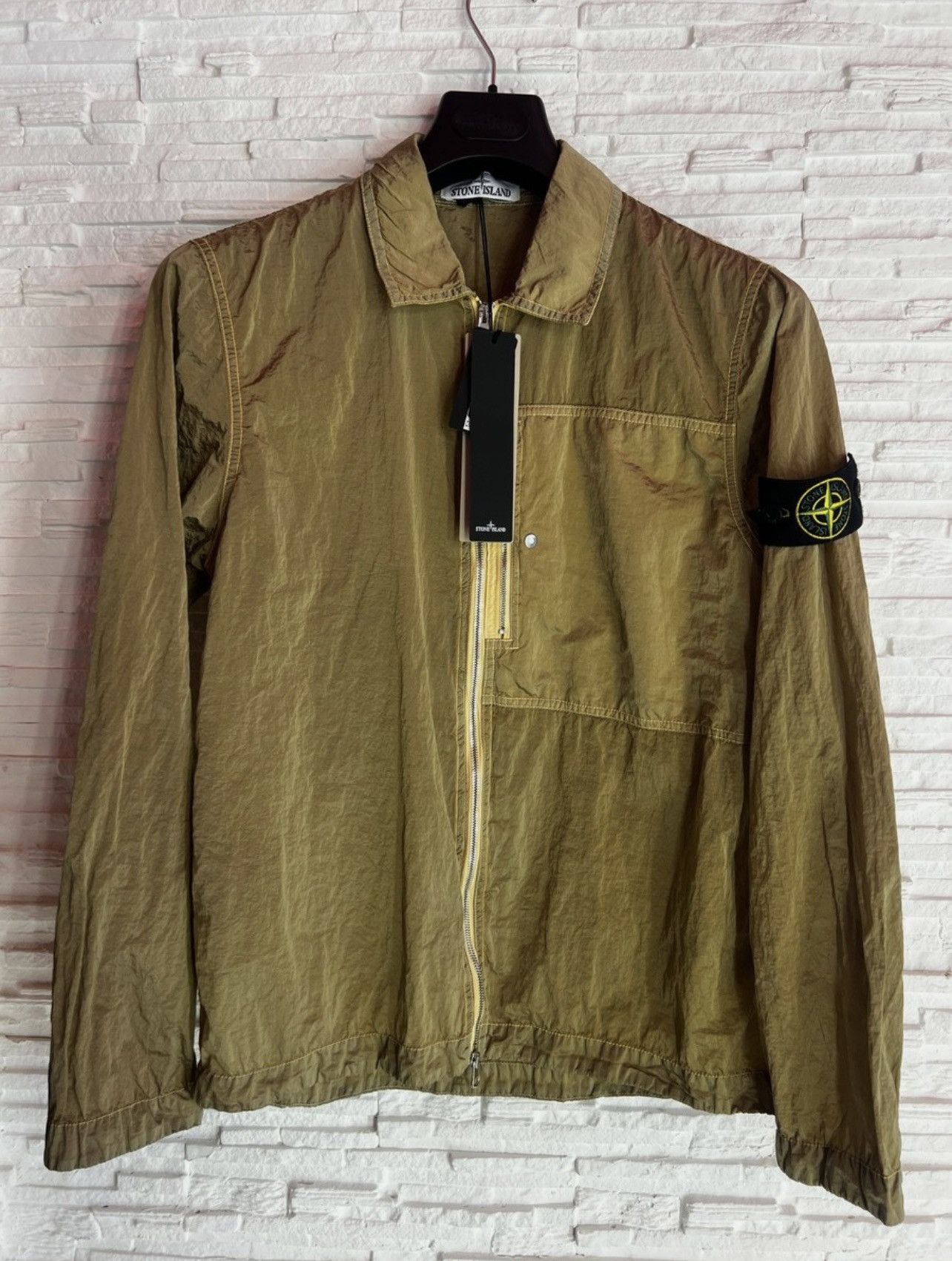 Stone Island Stone Island Nylon Metal Zip Overshirt – Mustard – Size M Size US M / EU 48-50 / 2 - 1 Thumbnail