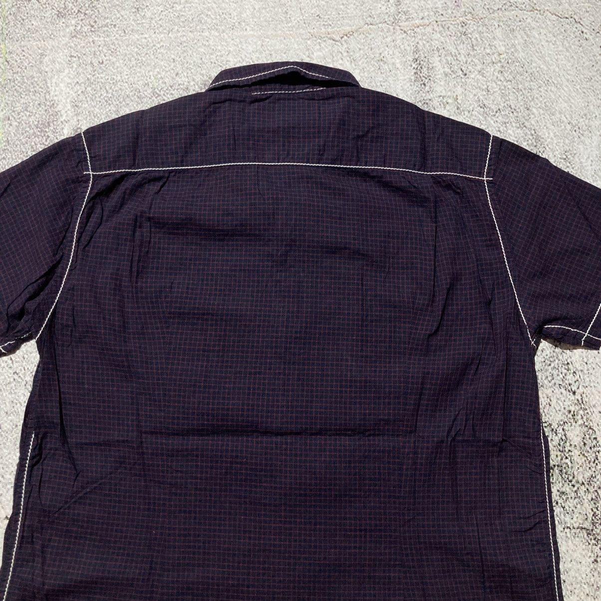 Maison MIHARA YASUHIRO 🇯🇵 Miharayasuhiro Japan Contrast Stitch Plaid Shirt Purple Size US M / EU 48-50 / 2 - 11 Thumbnail