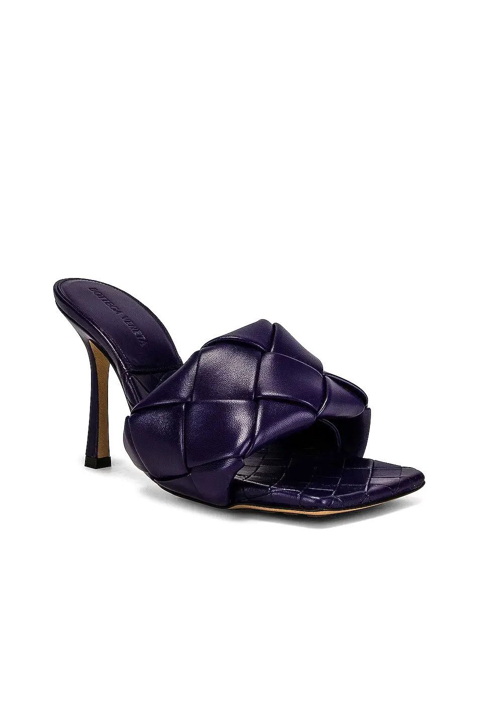 Bottega Veneta o1n1vont0125 Lido Mules in Dark Purple Size US 5 / IT 35 - 4 Thumbnail