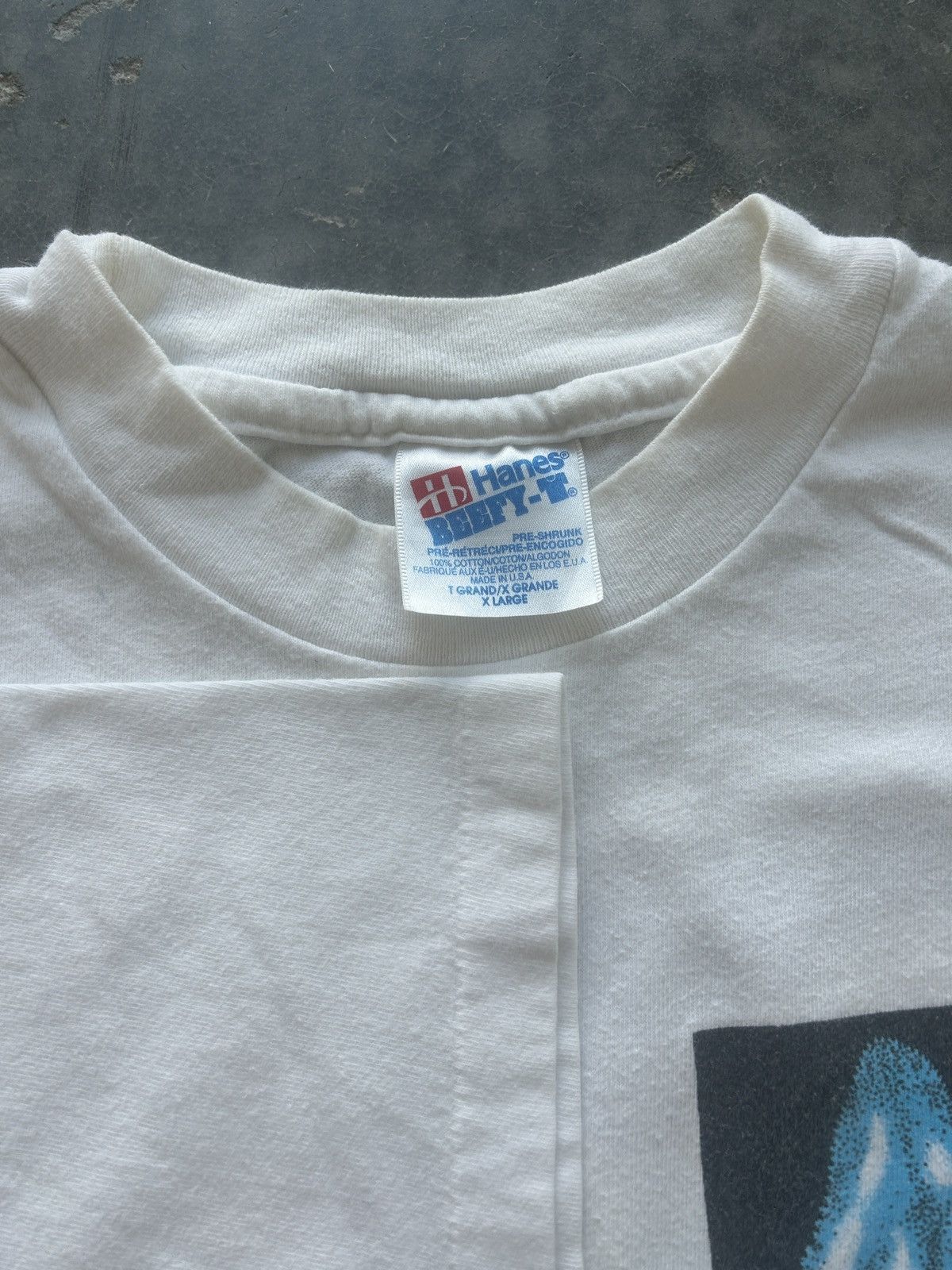 Hanes × Vintage Vintage 90s Tour DuPont Shark Graphic Tee Size US XL / EU 56 / 4 - 6 Thumbnail